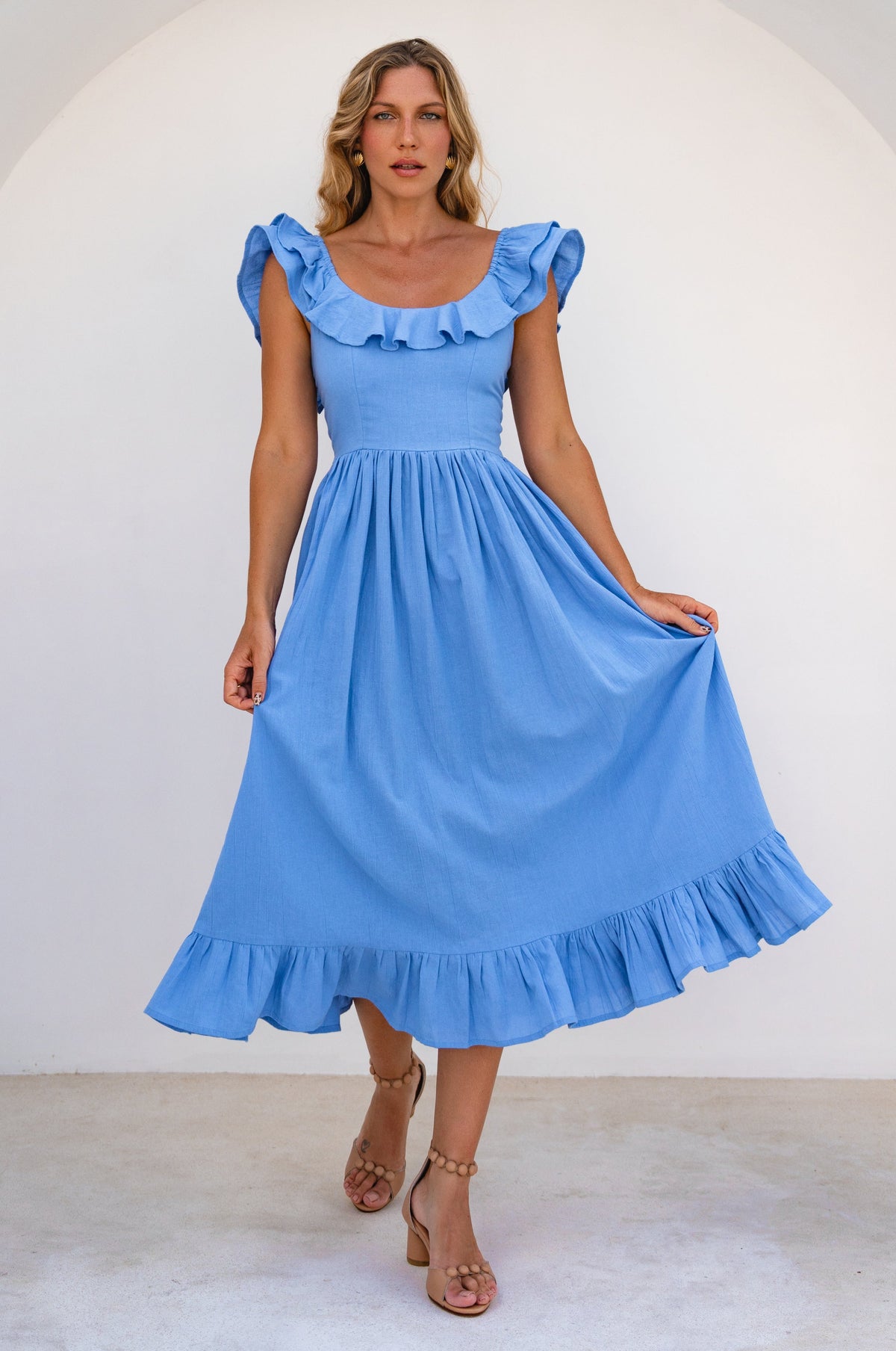 Alethea Summer Midi Dress-0