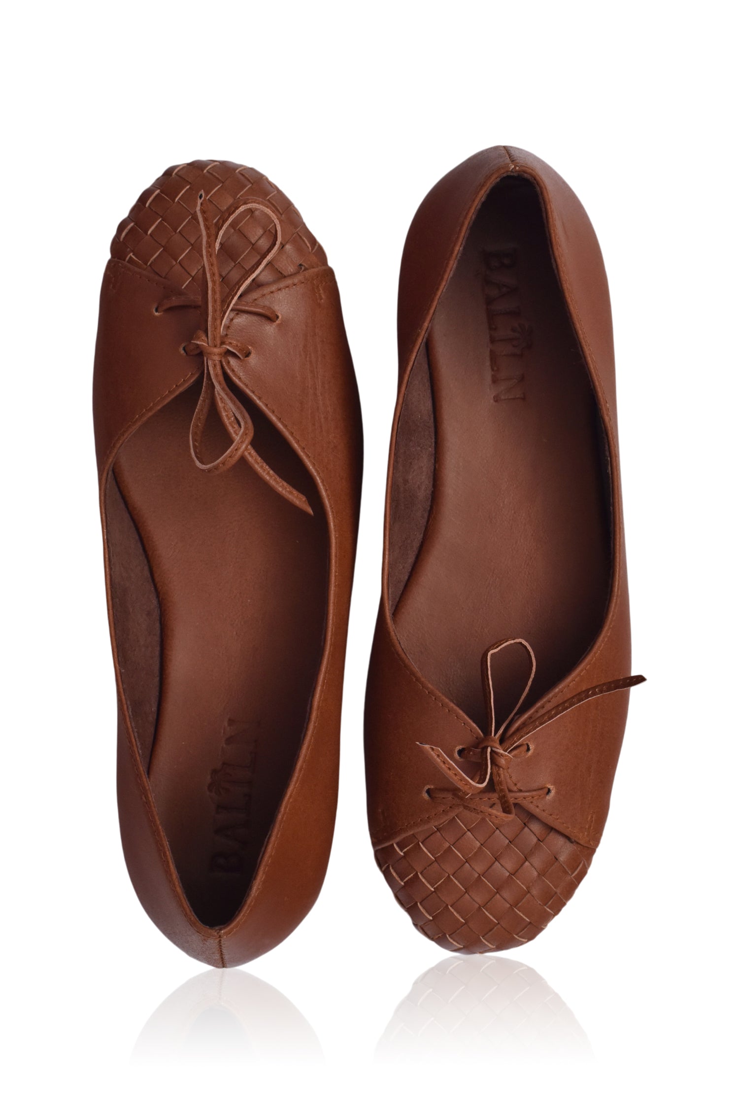 Alexandra Woven Leather Flats (Sz. 4, 5 & 9, 10)-3