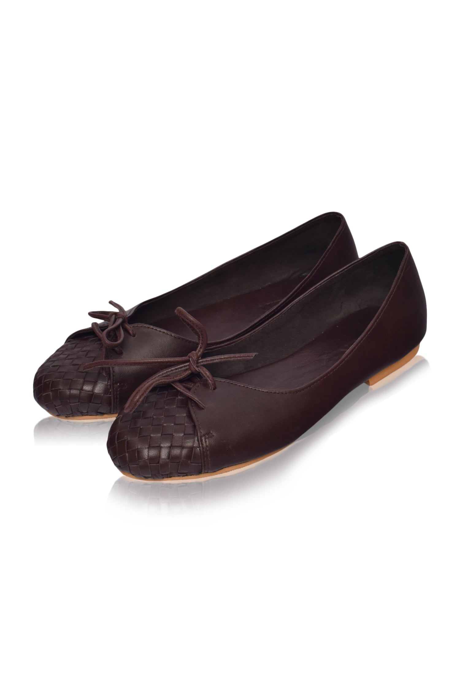 Alexandra Woven Leather Flats (Sz. 4, 5 & 9, 10)-6
