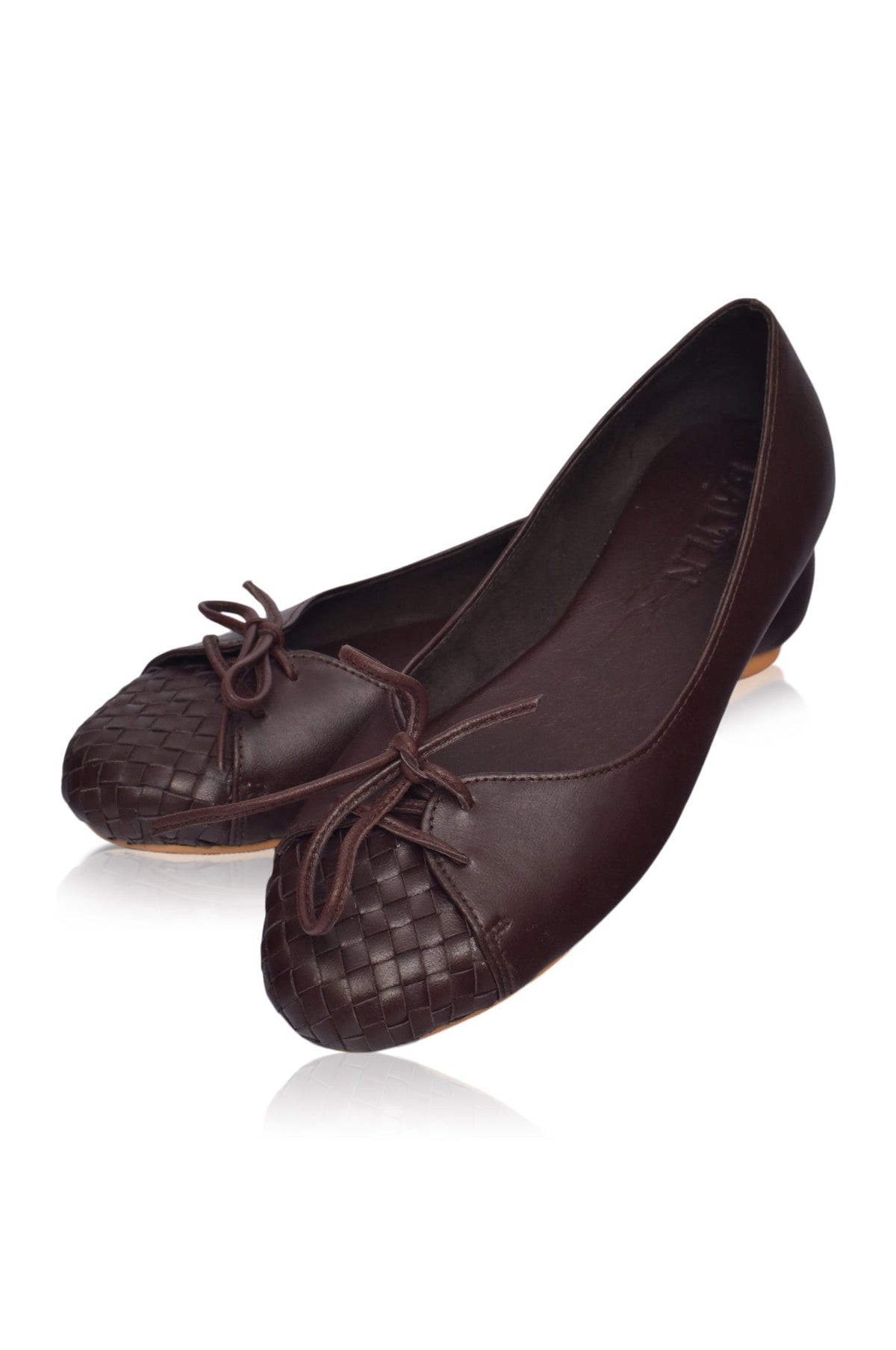 Alexandra Woven Leather Flats-2