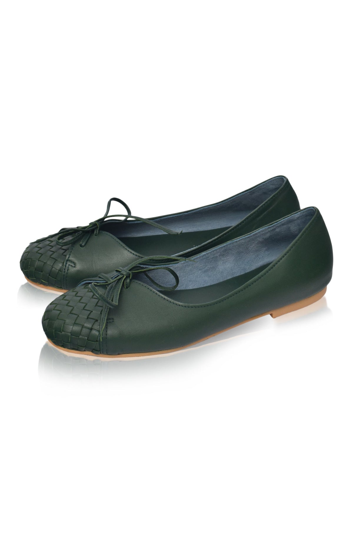 Alexandra Woven Leather Flats (Sz. 4, 5 & 9, 10)-5