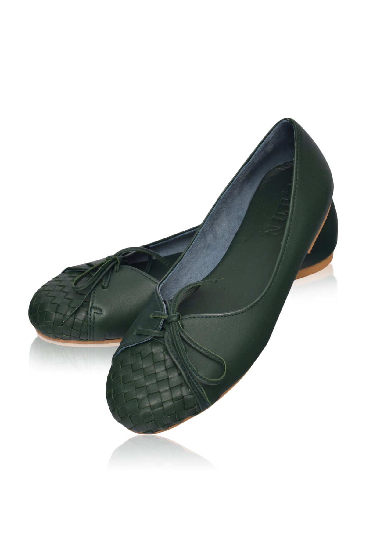 Alexandra Woven Leather Flats (Sz. 4, 5 & 9, 10)-4