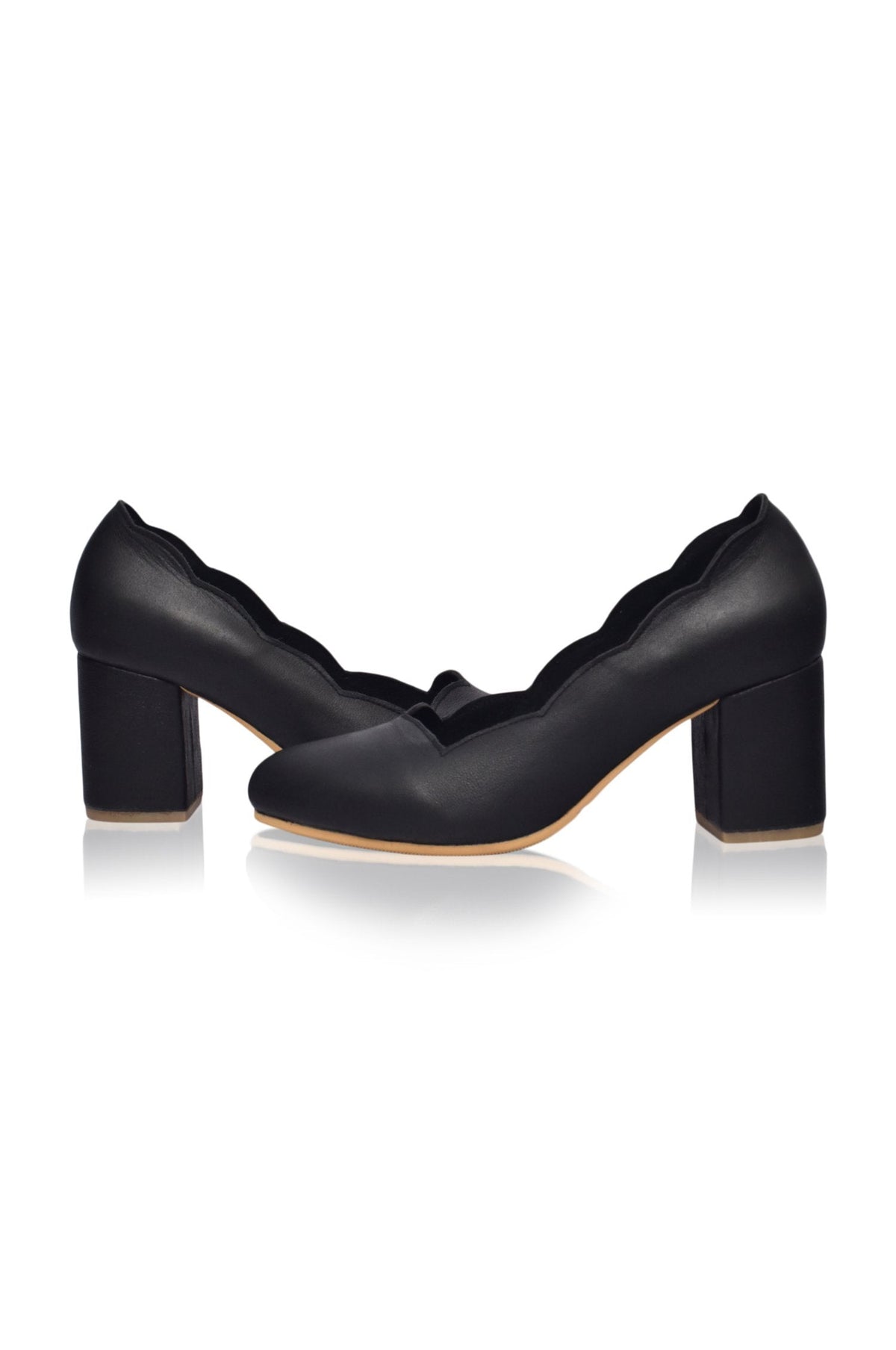 Alia Classic Leather Heels (Sz. 4 & 10.5)-3