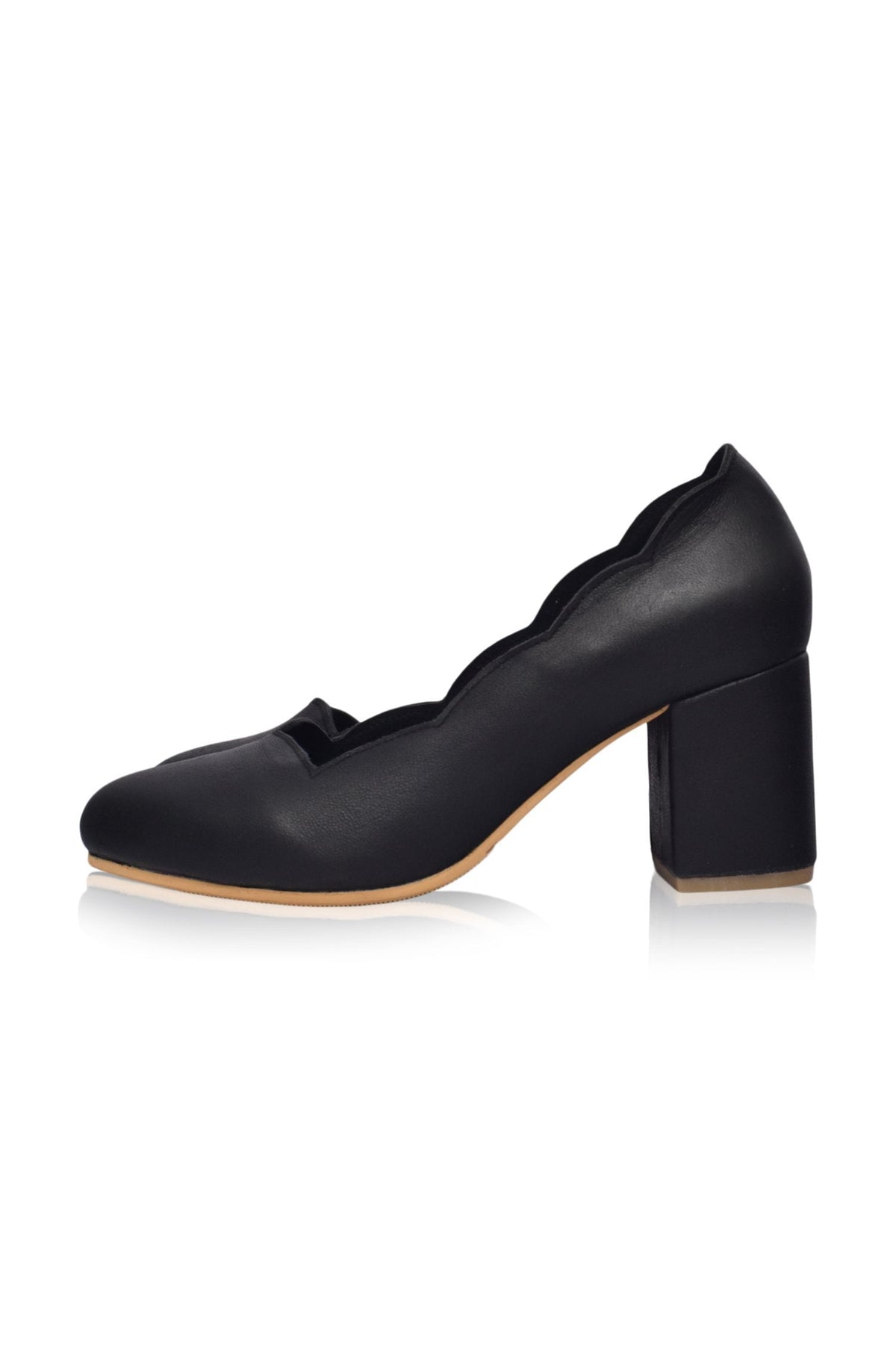 Alia Classic Leather Heels (Sz. 4 & 10.5)-4