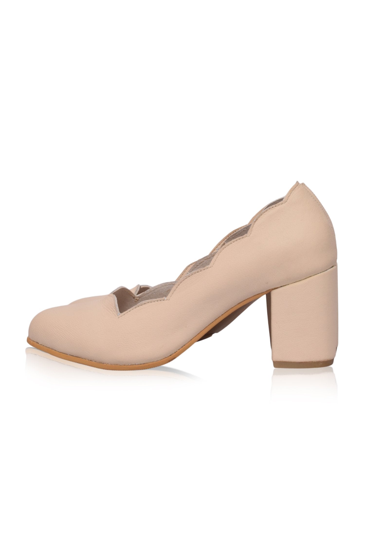 Alia Classic Leather Heels (Sz. 4 & 10.5)-5