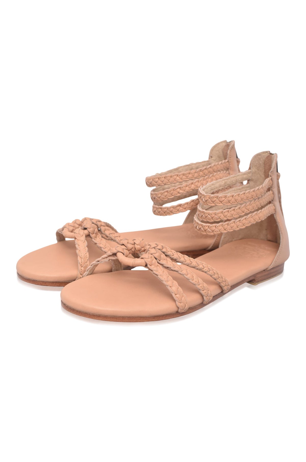 All Aboard Braided Leather Sandals-3