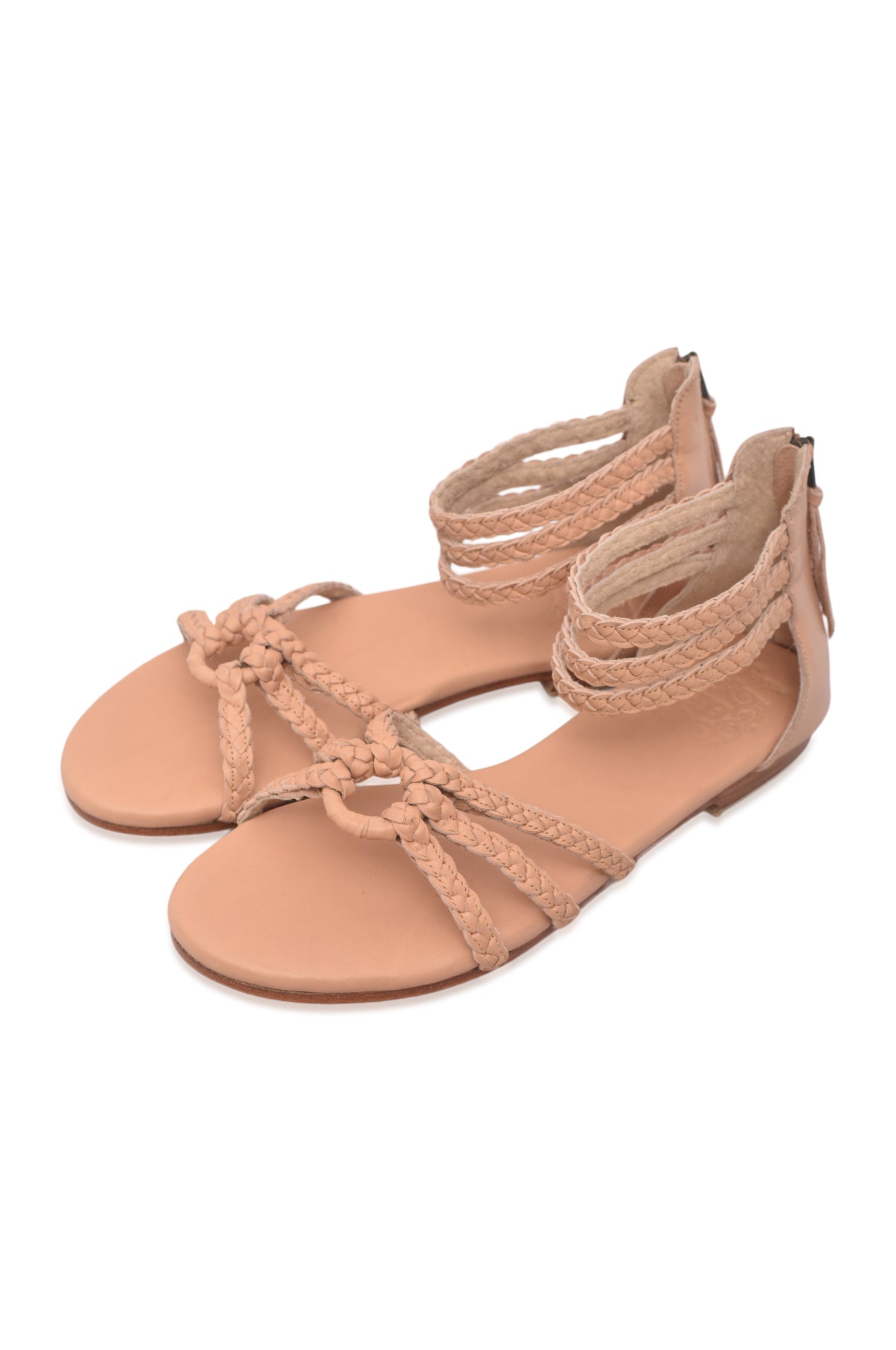 All Aboard Braided Leather Sandals-2