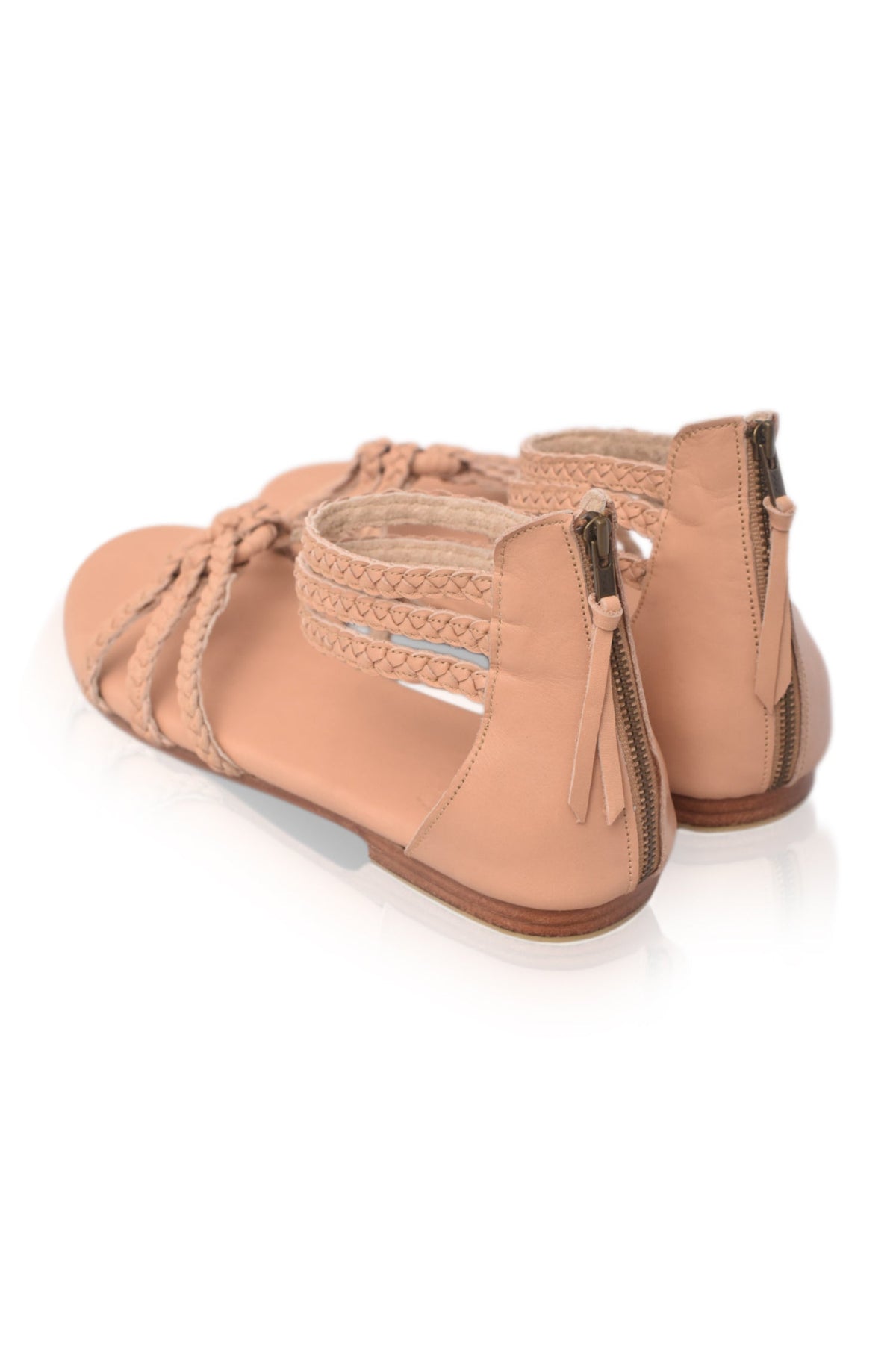 All Aboard Braided Leather Sandals-4