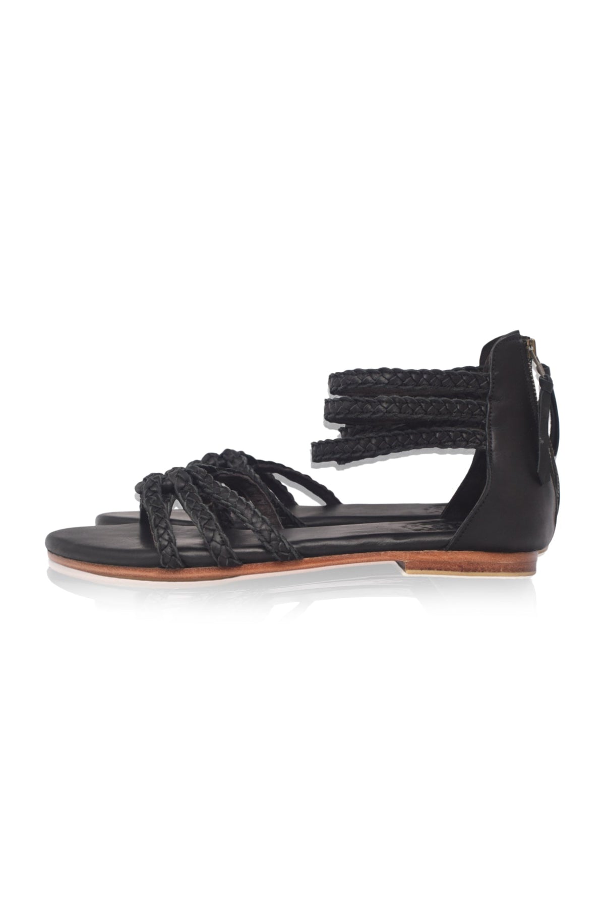 All Aboard Braided Leather Sandals-6