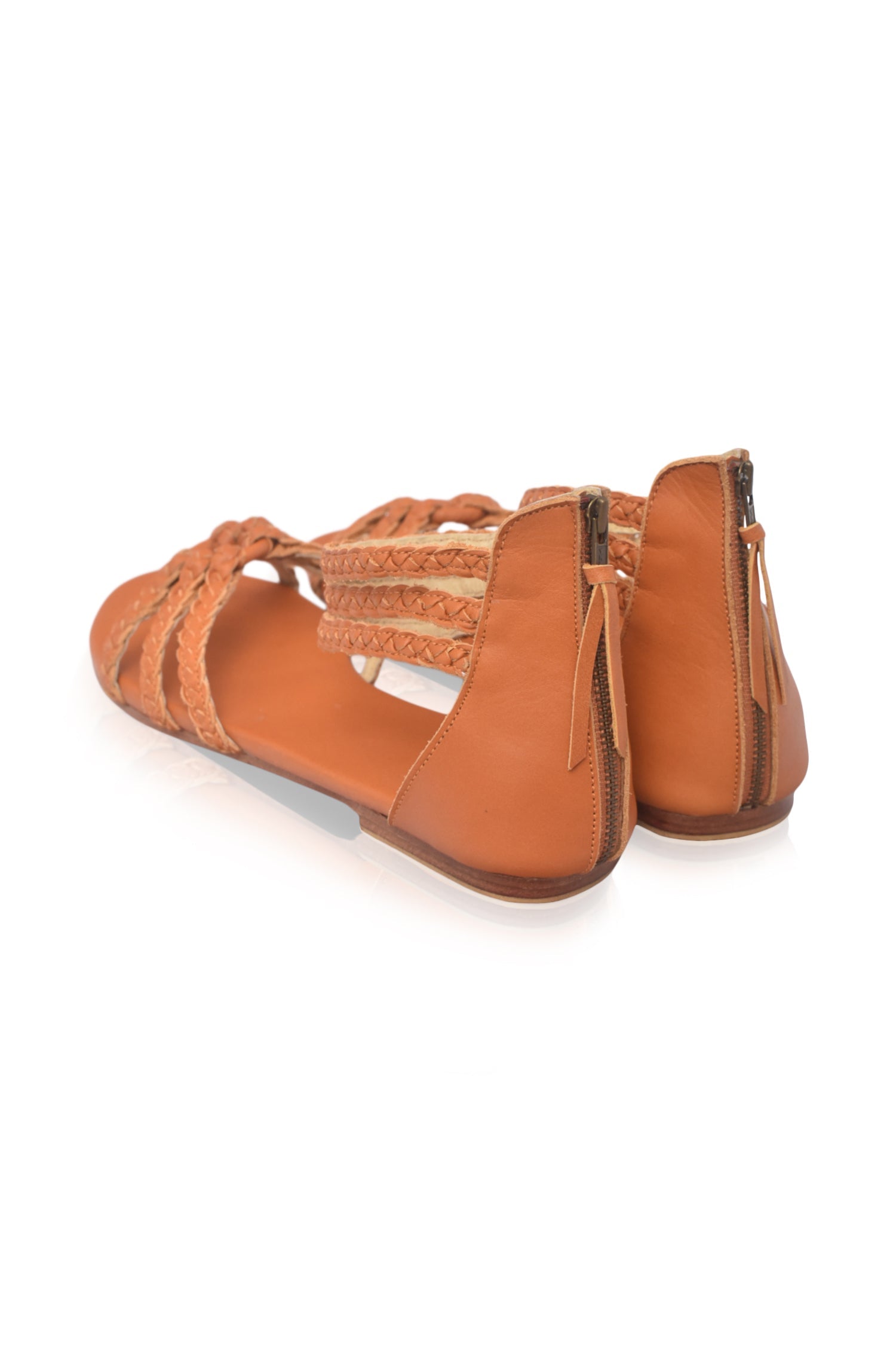 All Aboard Braided Leather Sandals-4