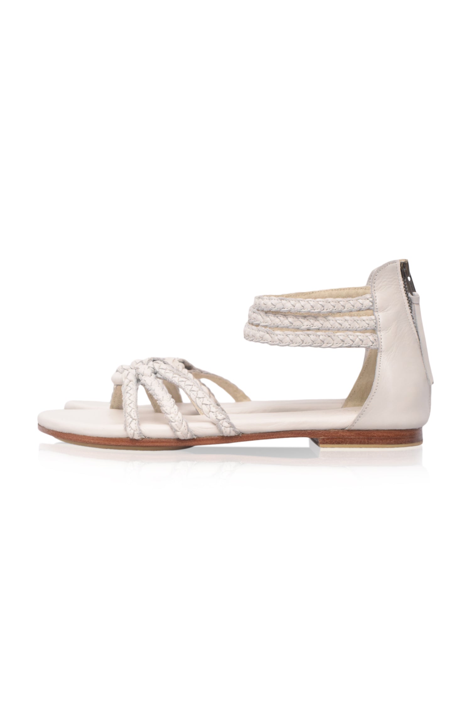 All Aboard Braided Leather Sandals-7