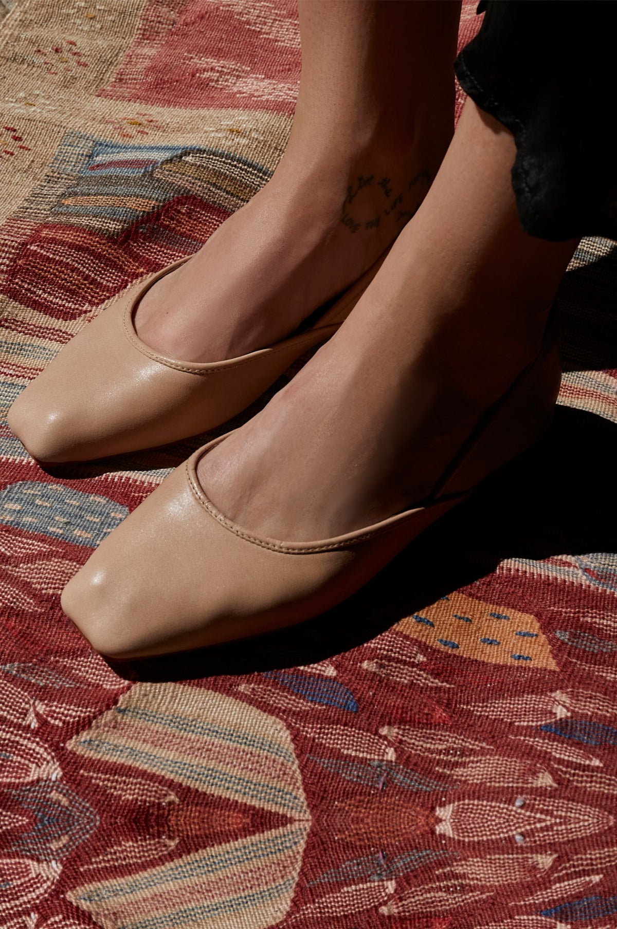 Amore Square Toe Ballet Flats (Sz. 8.5 & 10)-0