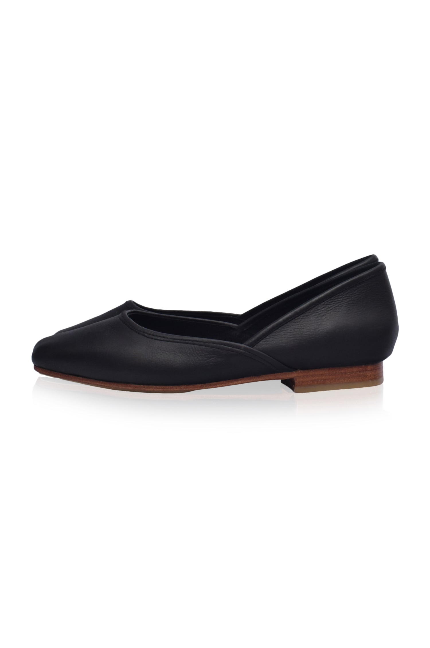Amore Square Toe Ballet Flats-3