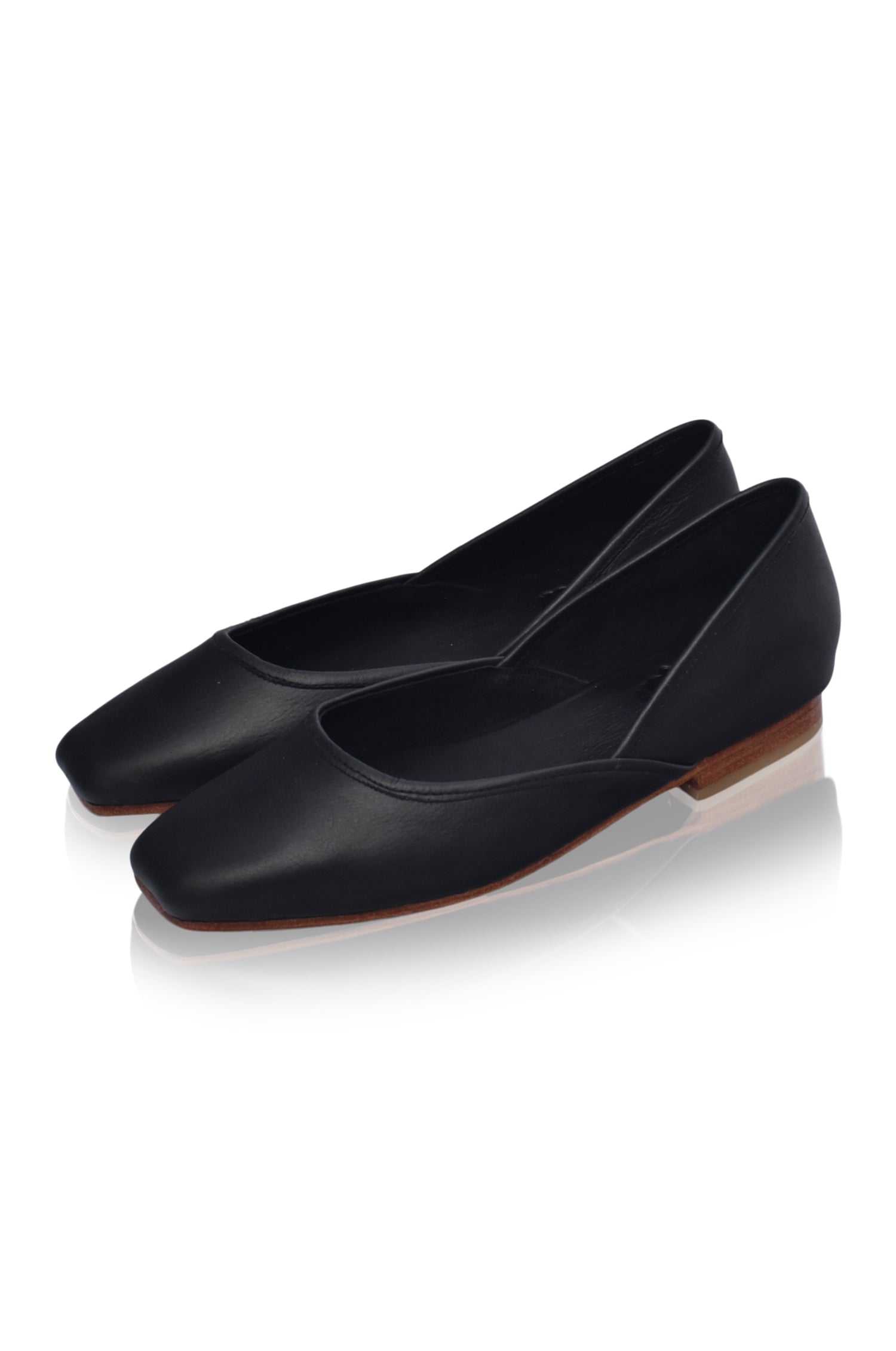 Amore Square Toe Ballet Flats-1