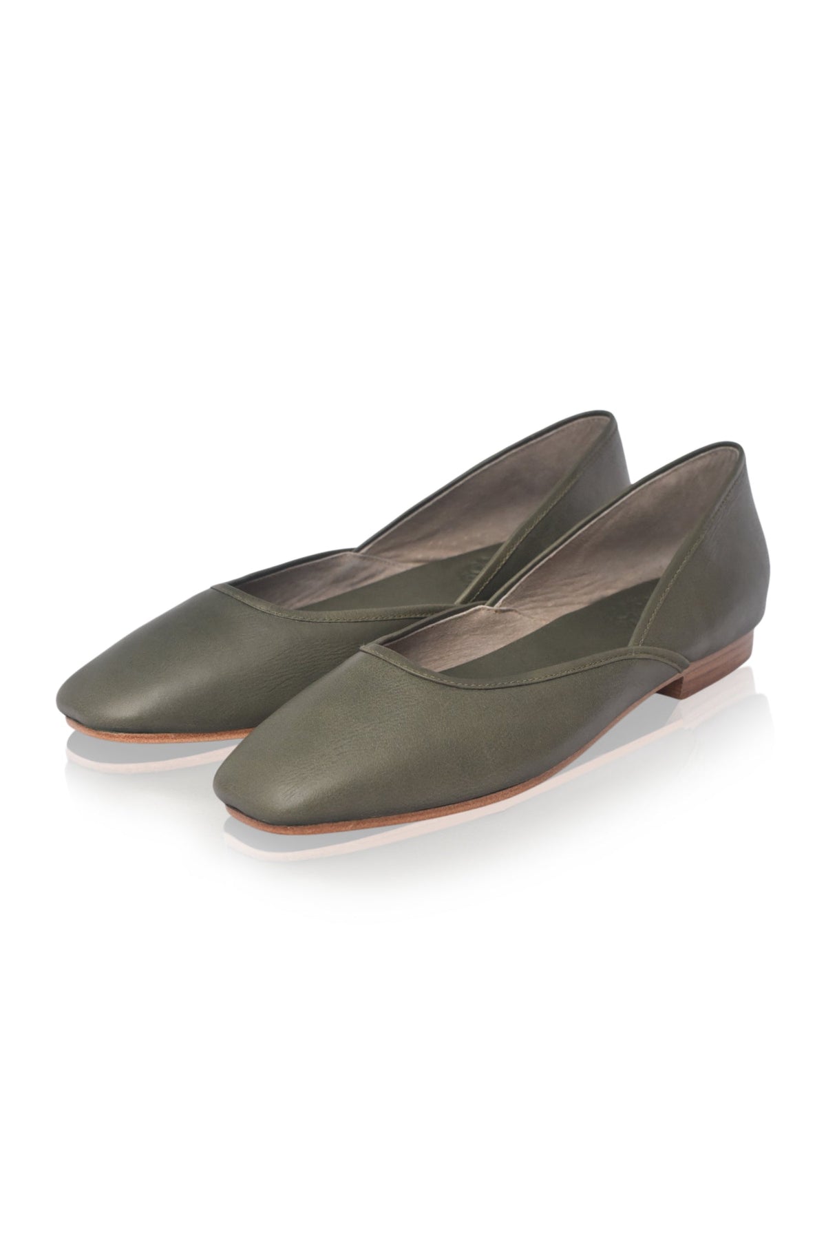 Amore Square Toe Ballet Flats (Sz. 8.5 & 10)-3