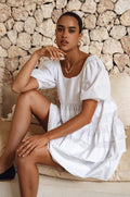 Andrea Babydoll Cotton Mini Dress (Sale)-0