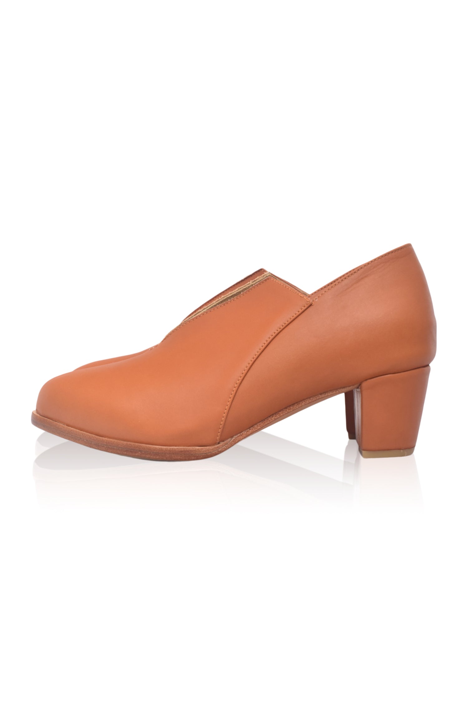 Ange Leather Booties 5 cm Heel (Sz. 11)-0
