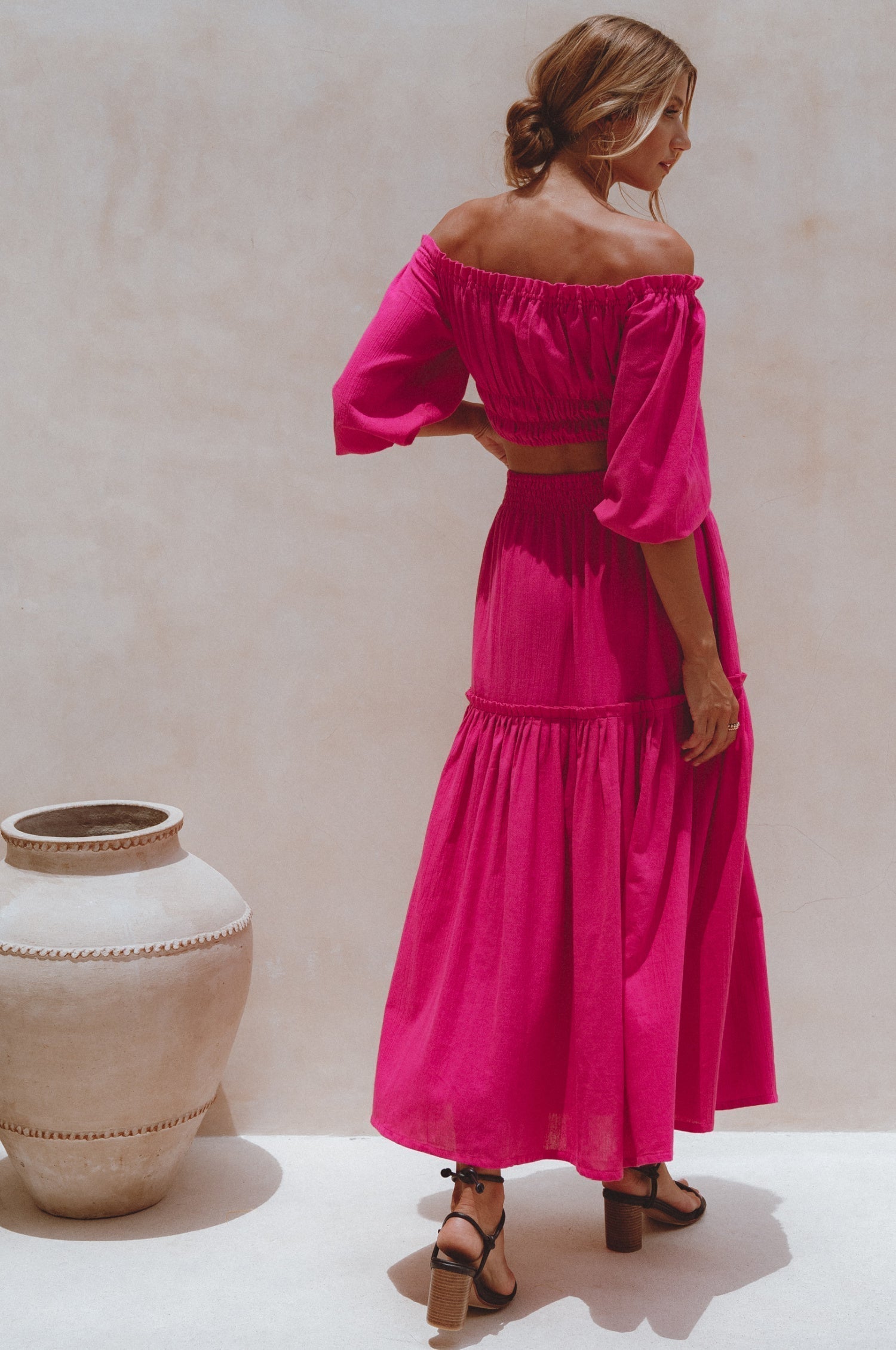 Annabelle Boho Linen Maxi Skirt-4