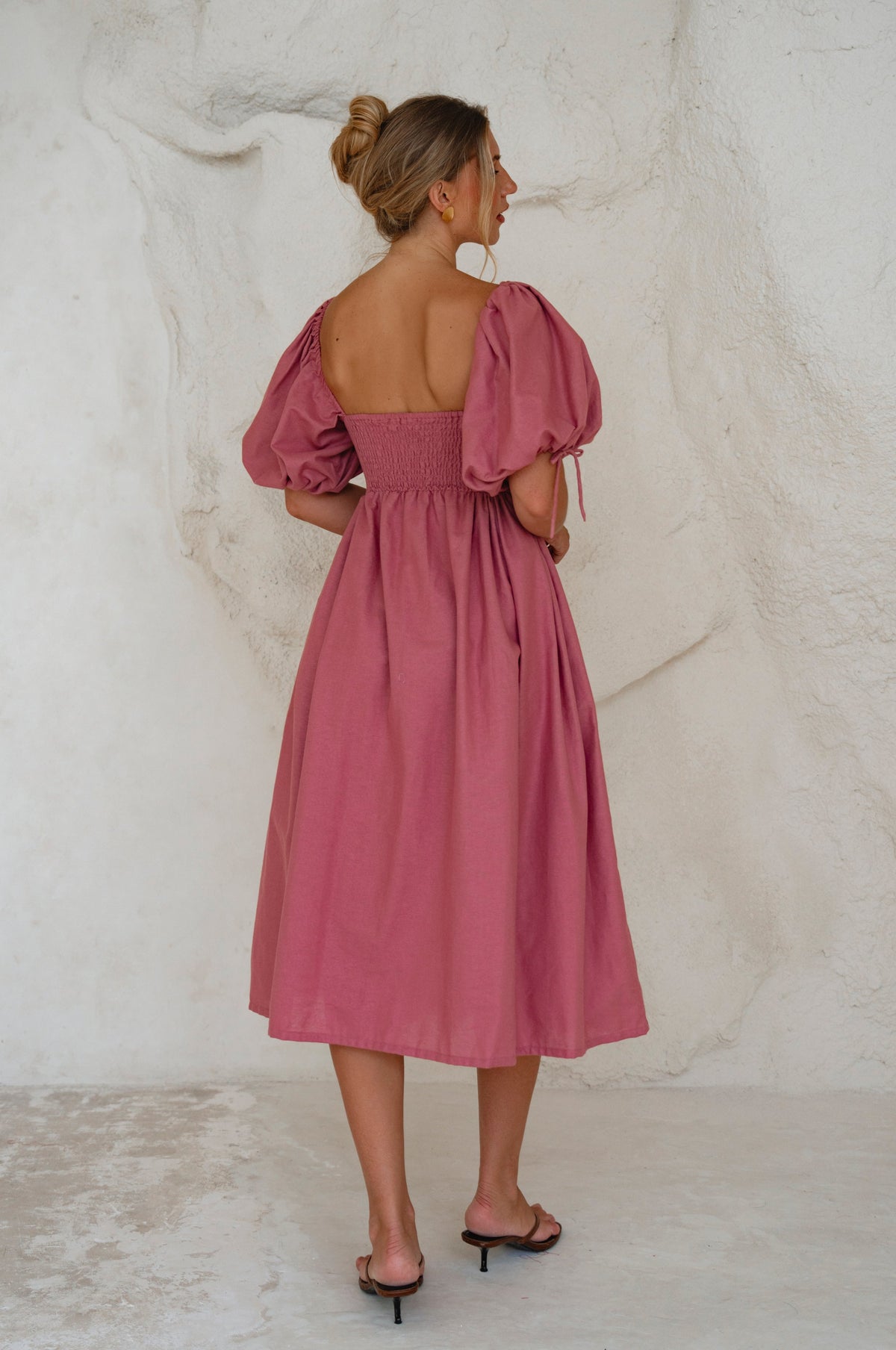 Atrani Puff Sleeve Dress-1