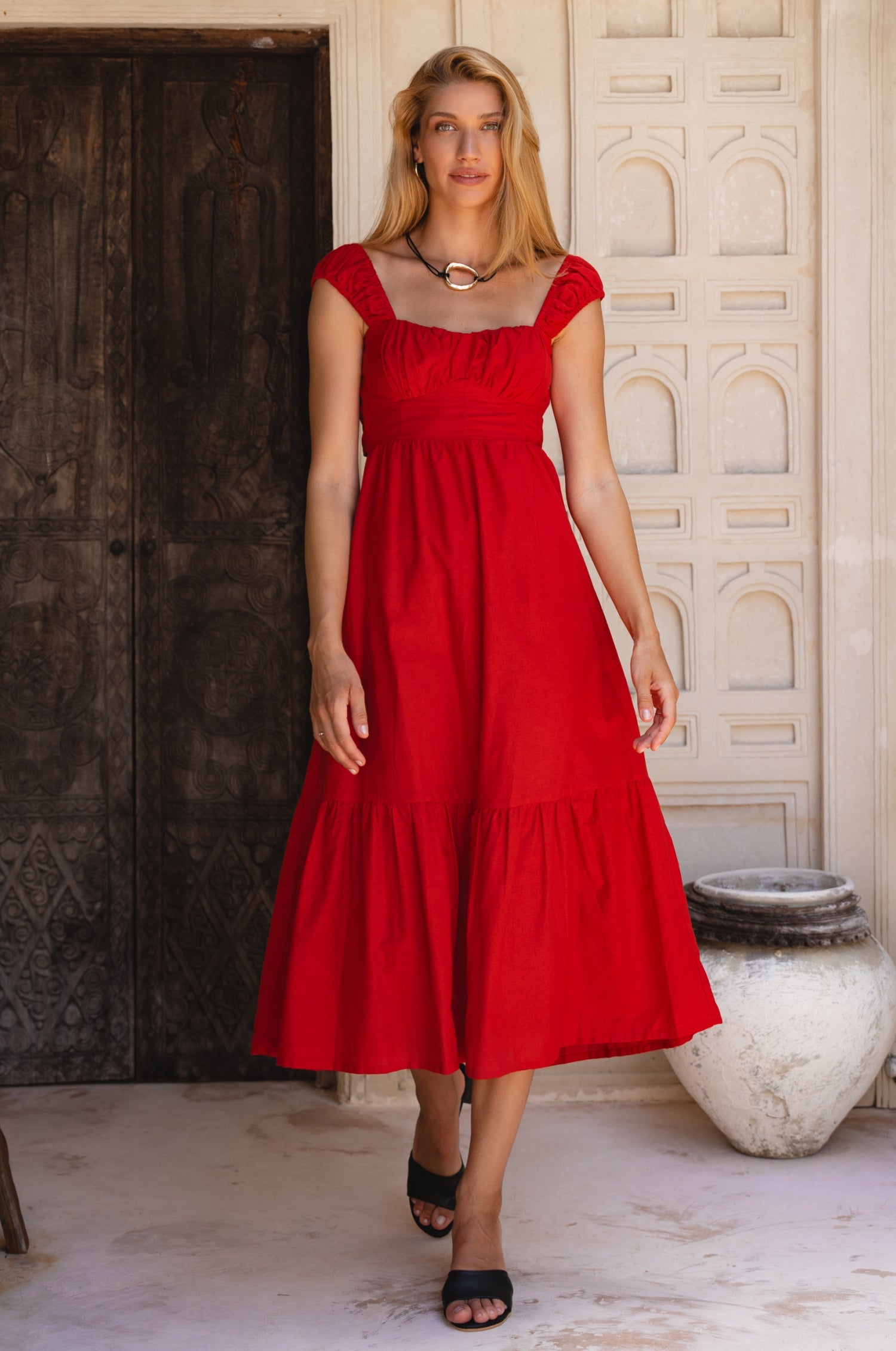 Augusta  Midi Linen Dress-6