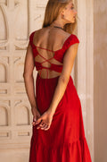 Augusta  Midi Linen Dress-0