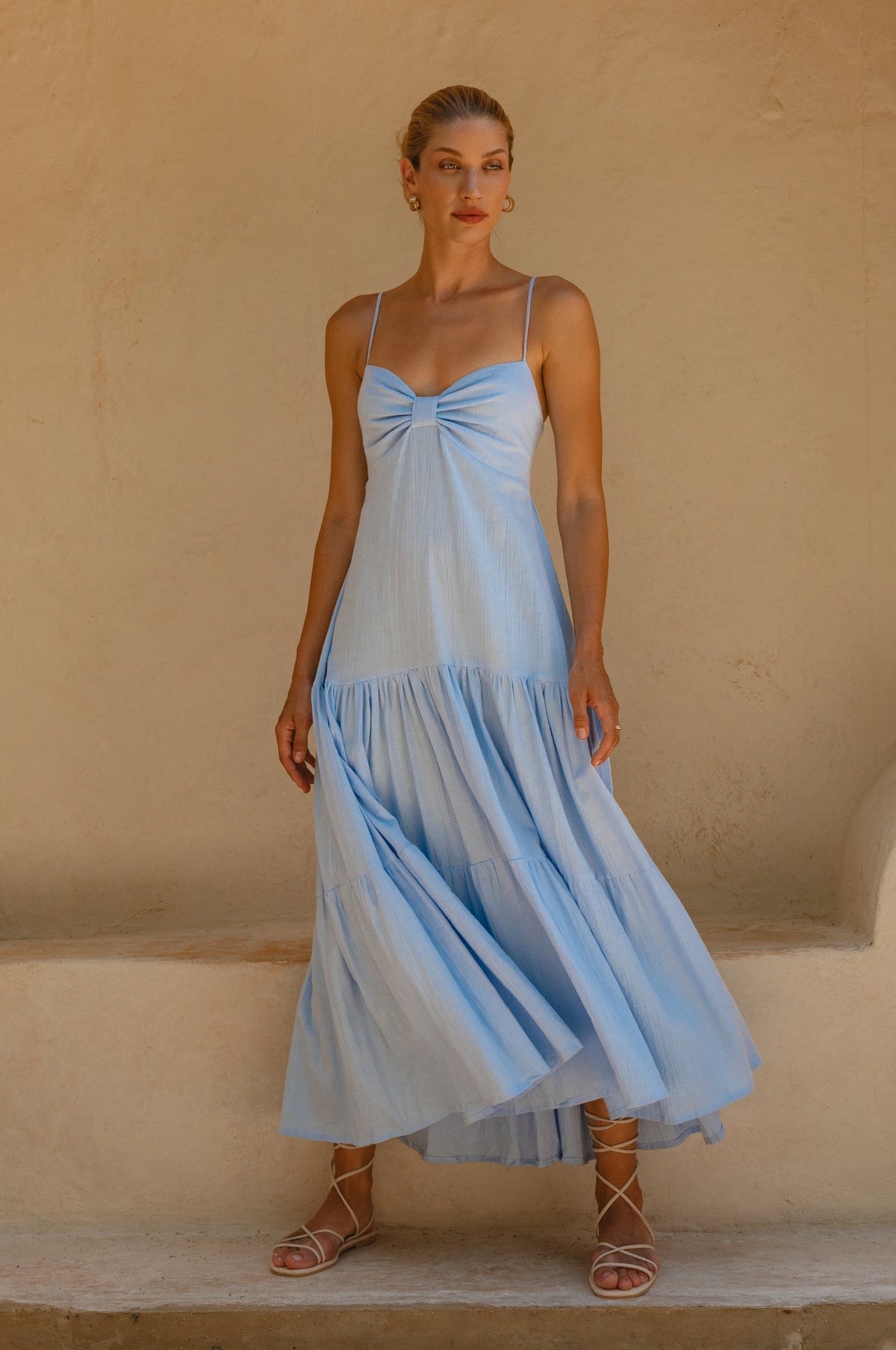 Aurelia Linen Maxi Dress-5