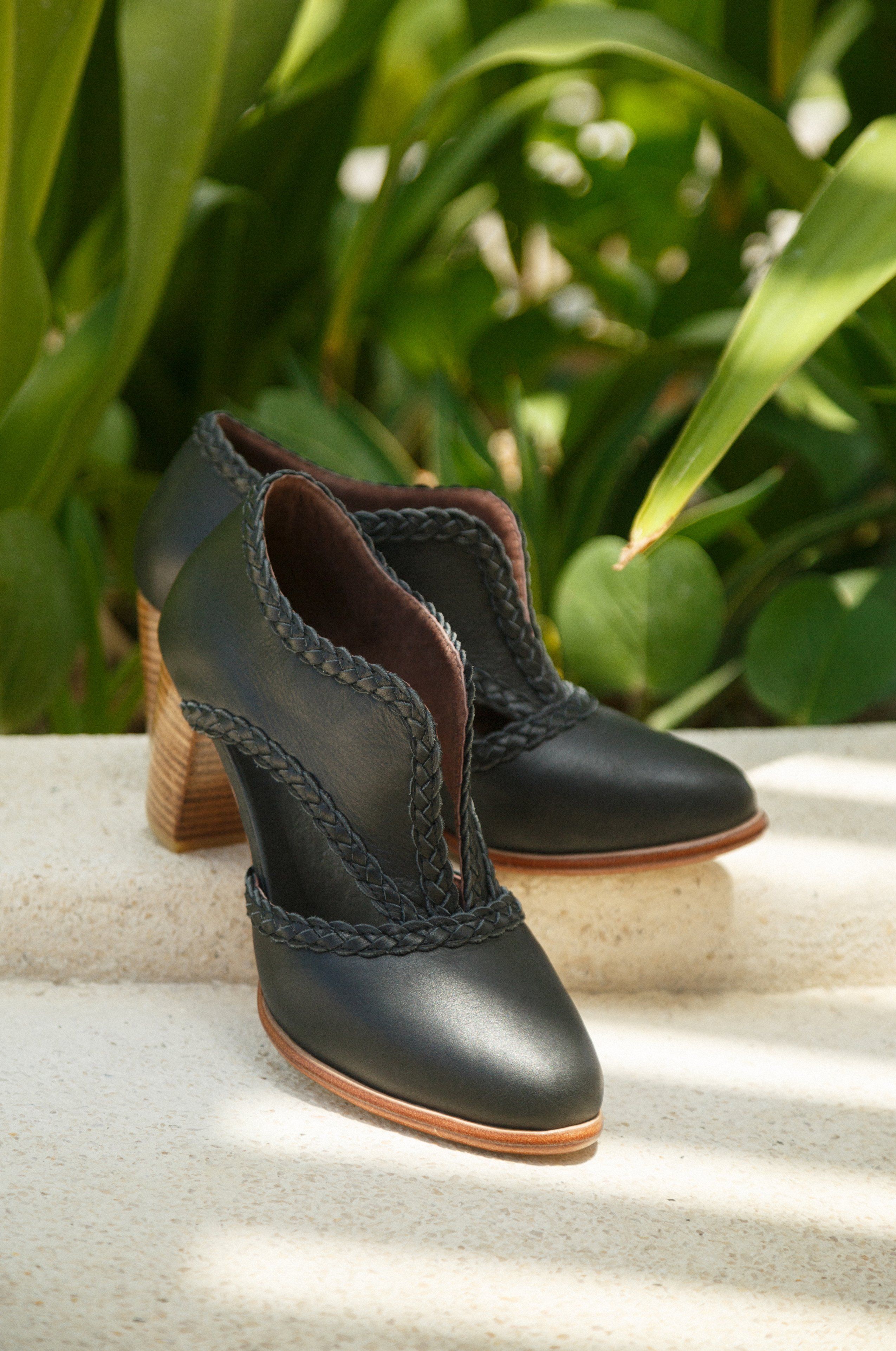 Spirit Walker Leather Heel Booties-1