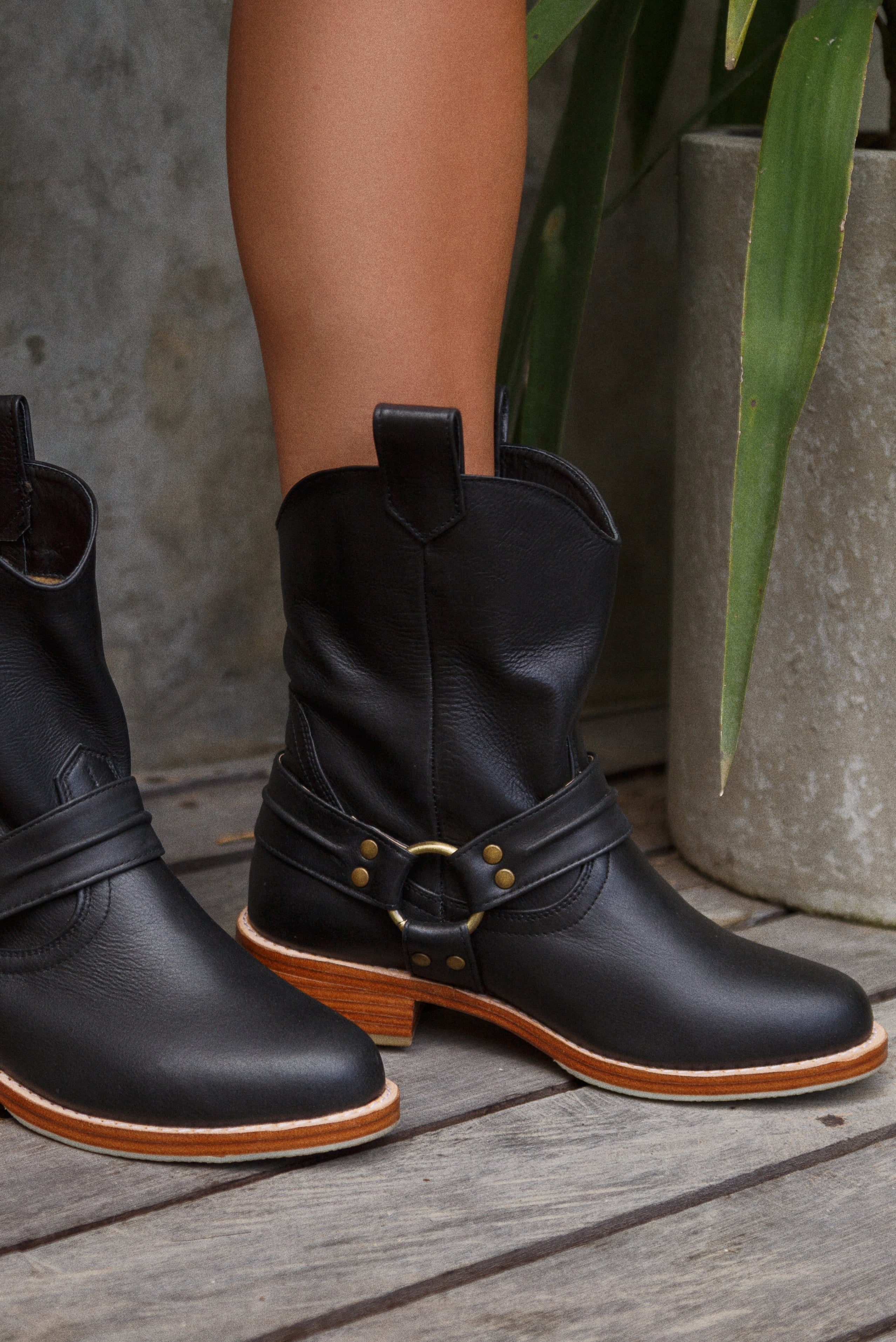 Cali Pull-On Leather Boots-0