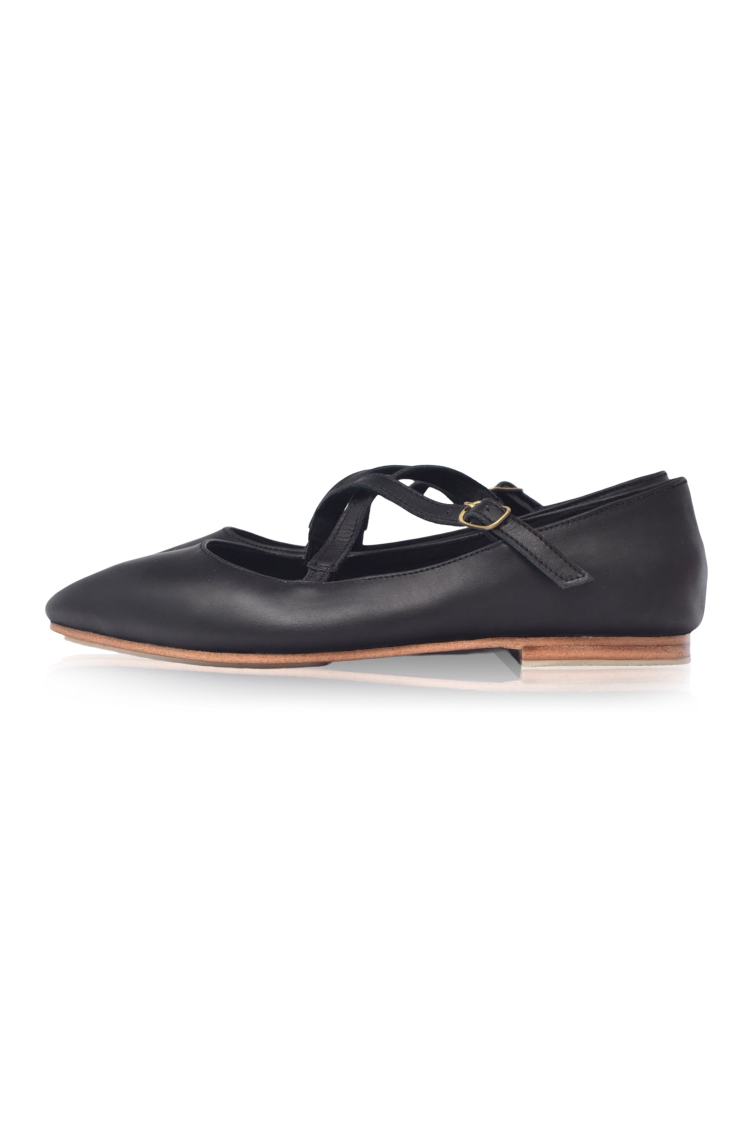 Bella Vita Criss-Cross Pointed Flats-5