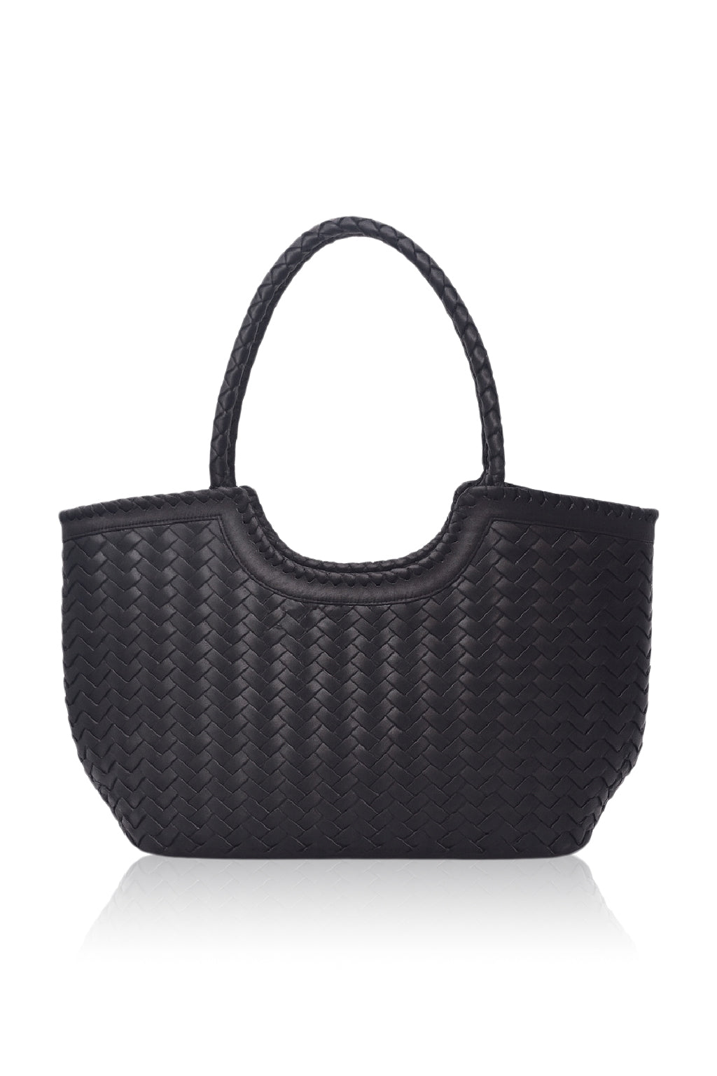 Bellagio Woven Leather Tote Bag-1