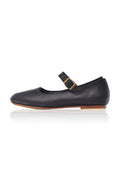 Belle Rose Mary Jane Leather Flats-1