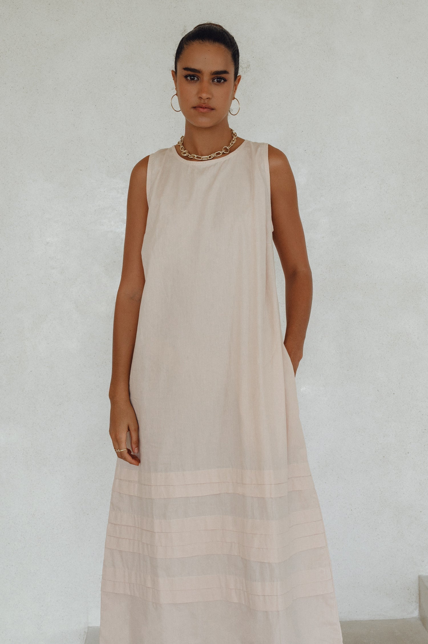 Beloved Cara Slip on Cotton Maxi Dress (Sale)-2