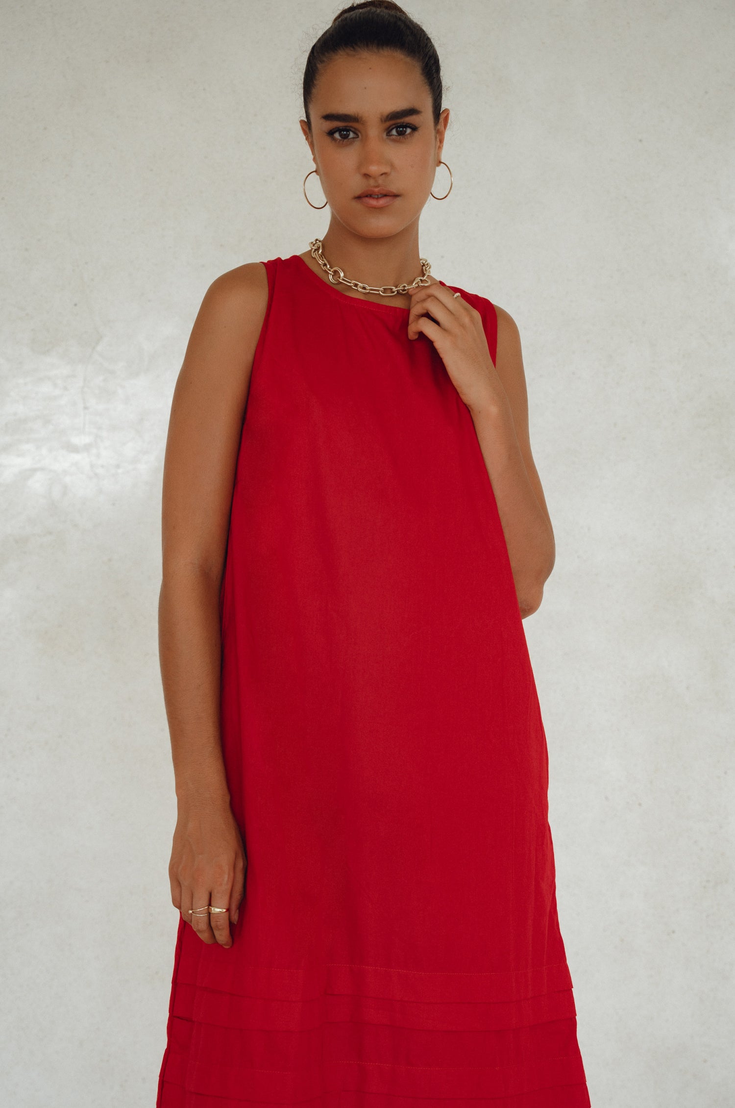 Beloved Cara Slip on Cotton Maxi Dress (Sale)-3