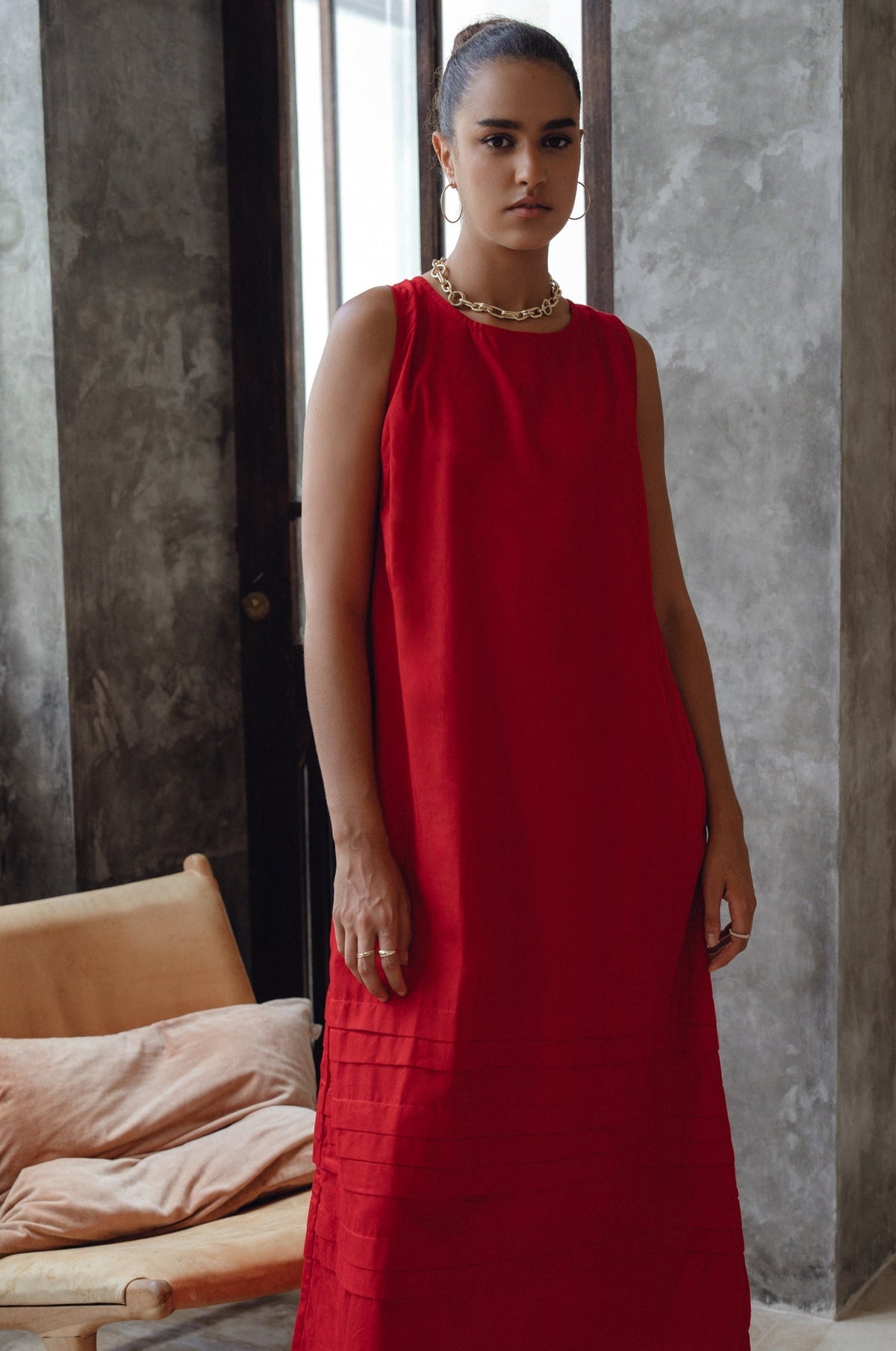 Beloved Cara Slip on Cotton Maxi Dress (Sale)-5