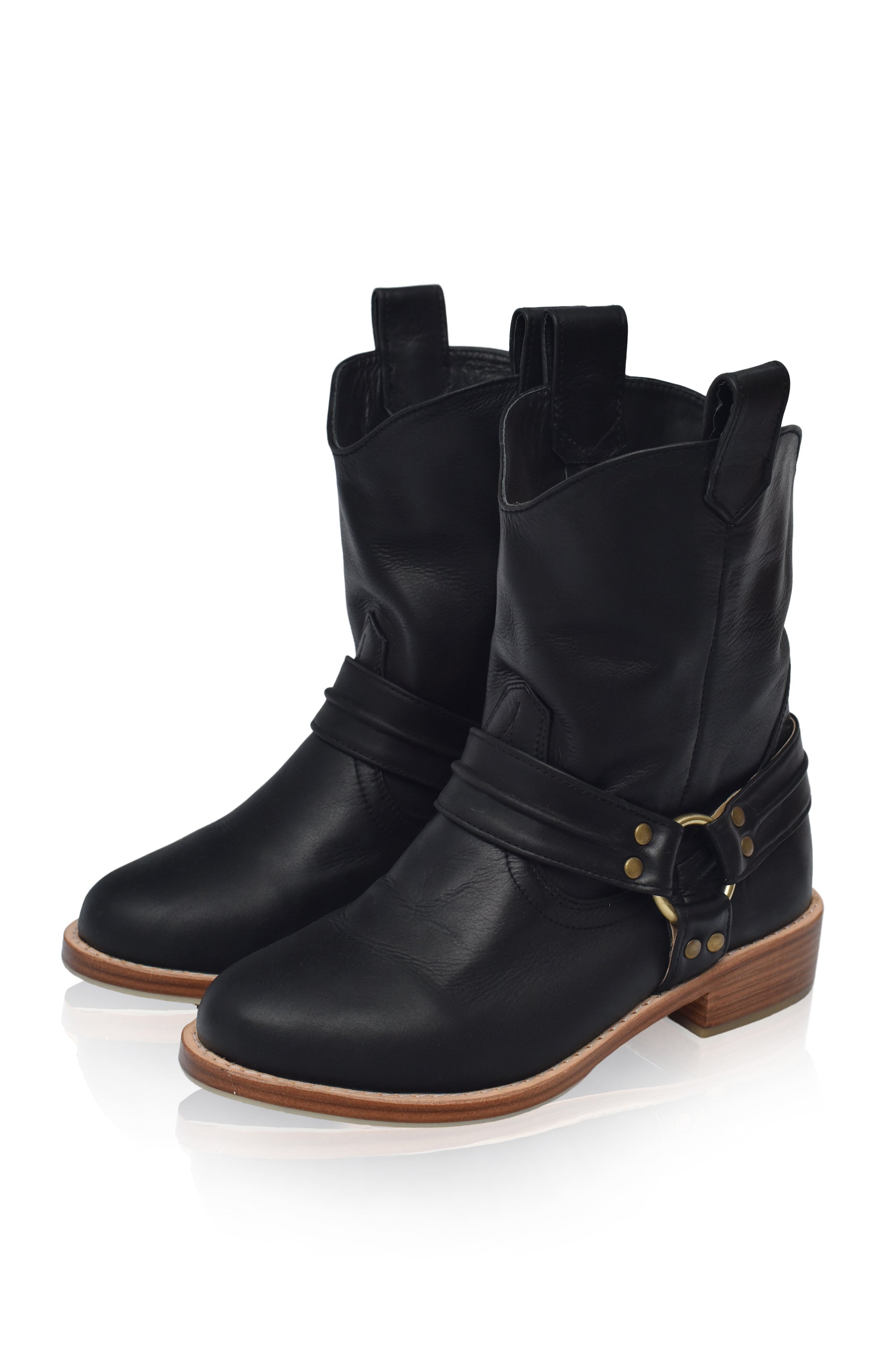 Cali Pull-On Leather Boots-6