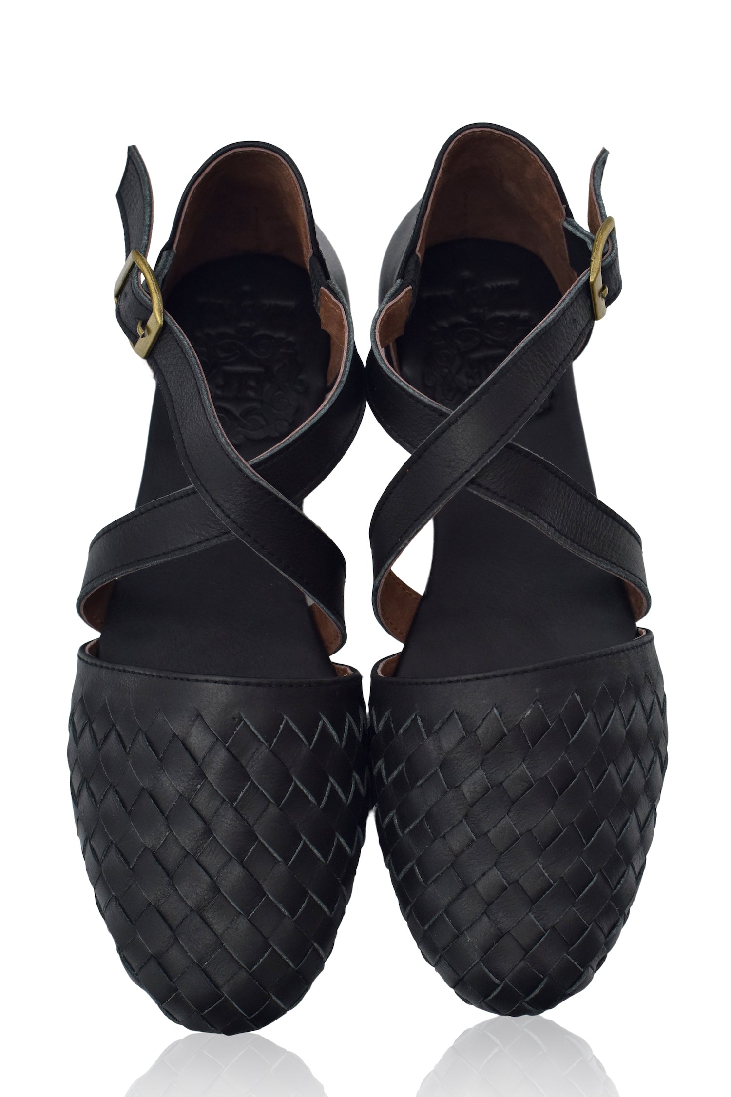 Riviera Woven Leather Flats-6