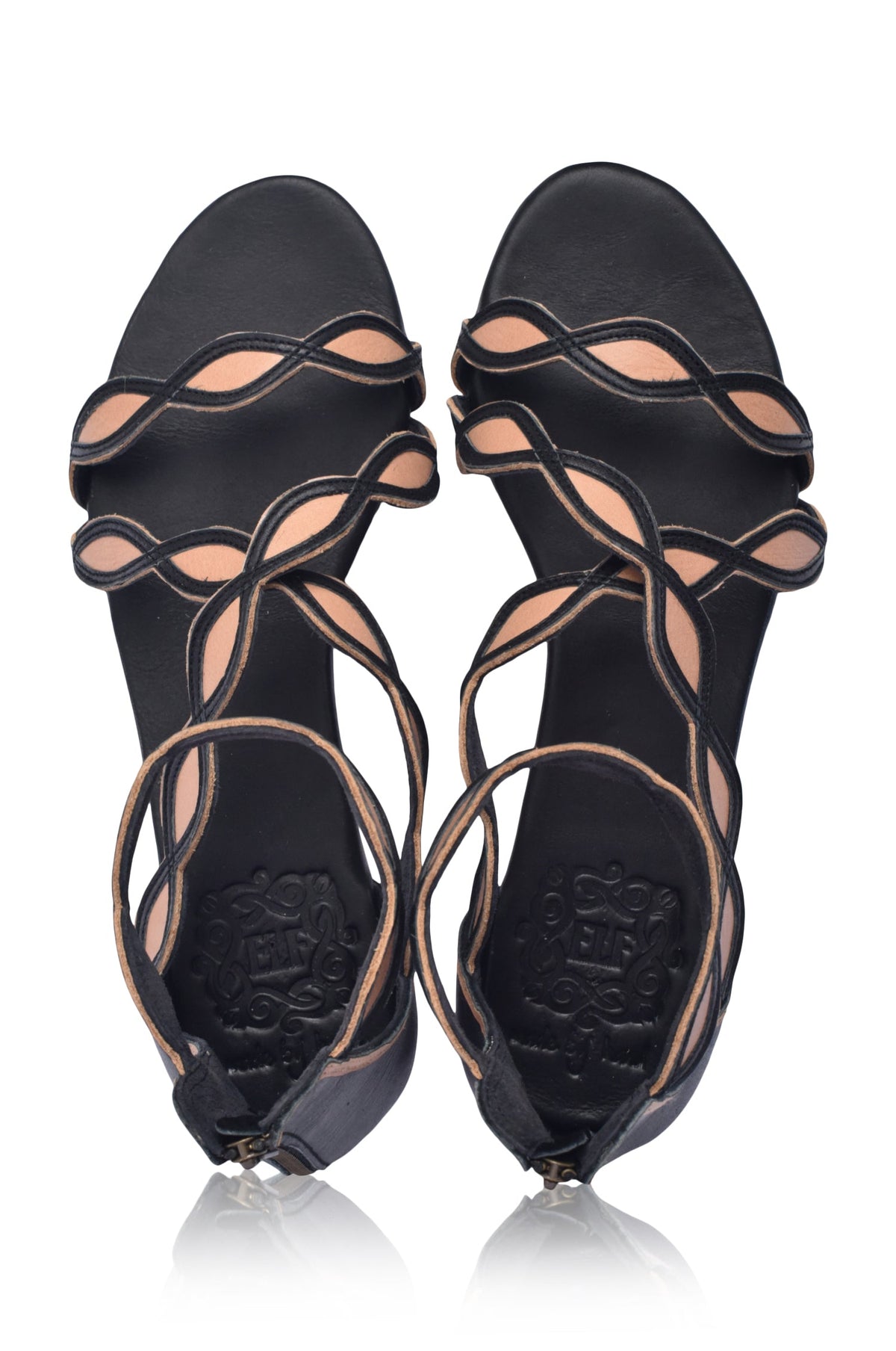 Blossom Floral Leather Sandals-4