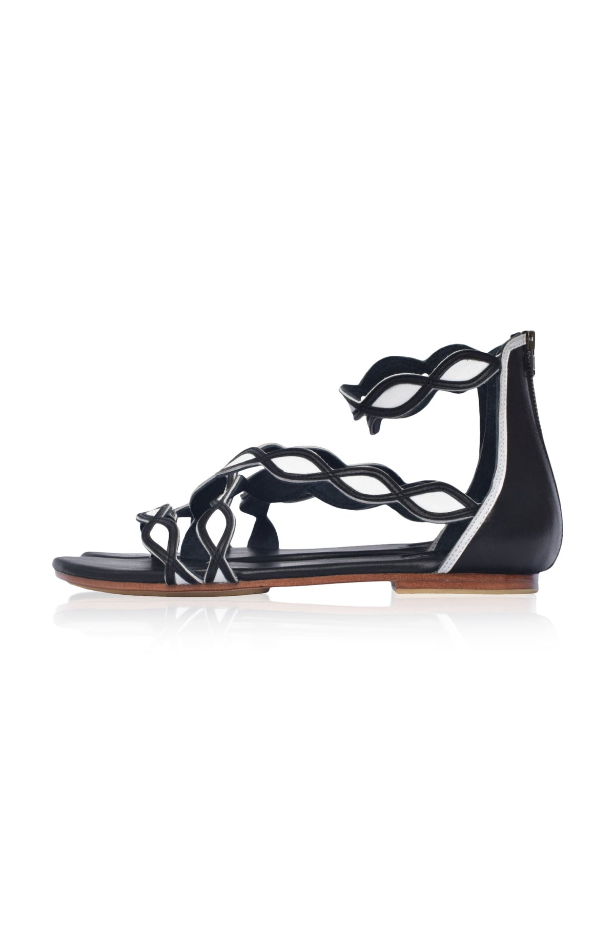 Blossom Floral Leather Sandals-2