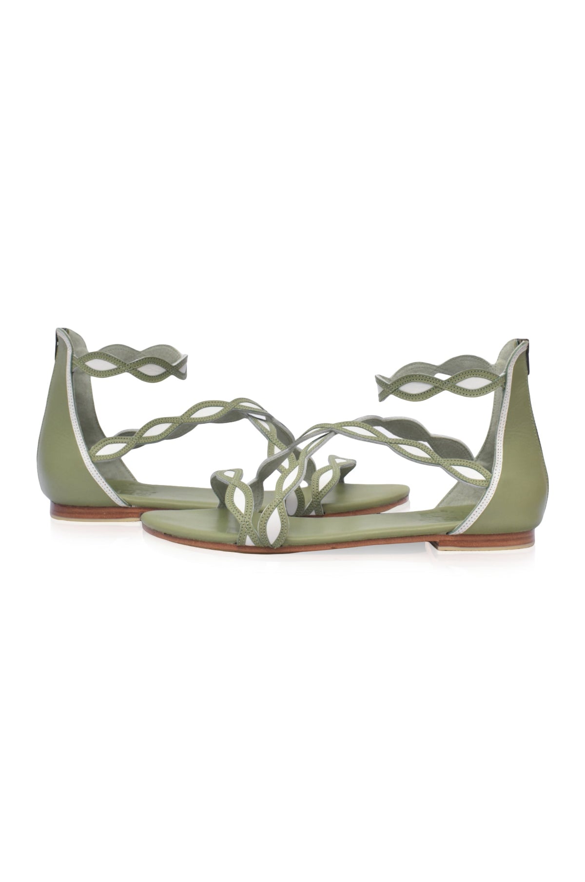 Blossom Leather Sandals-2