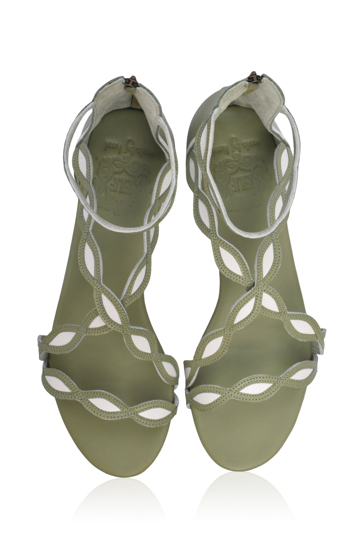 Blossom Floral Leather Sandals-8