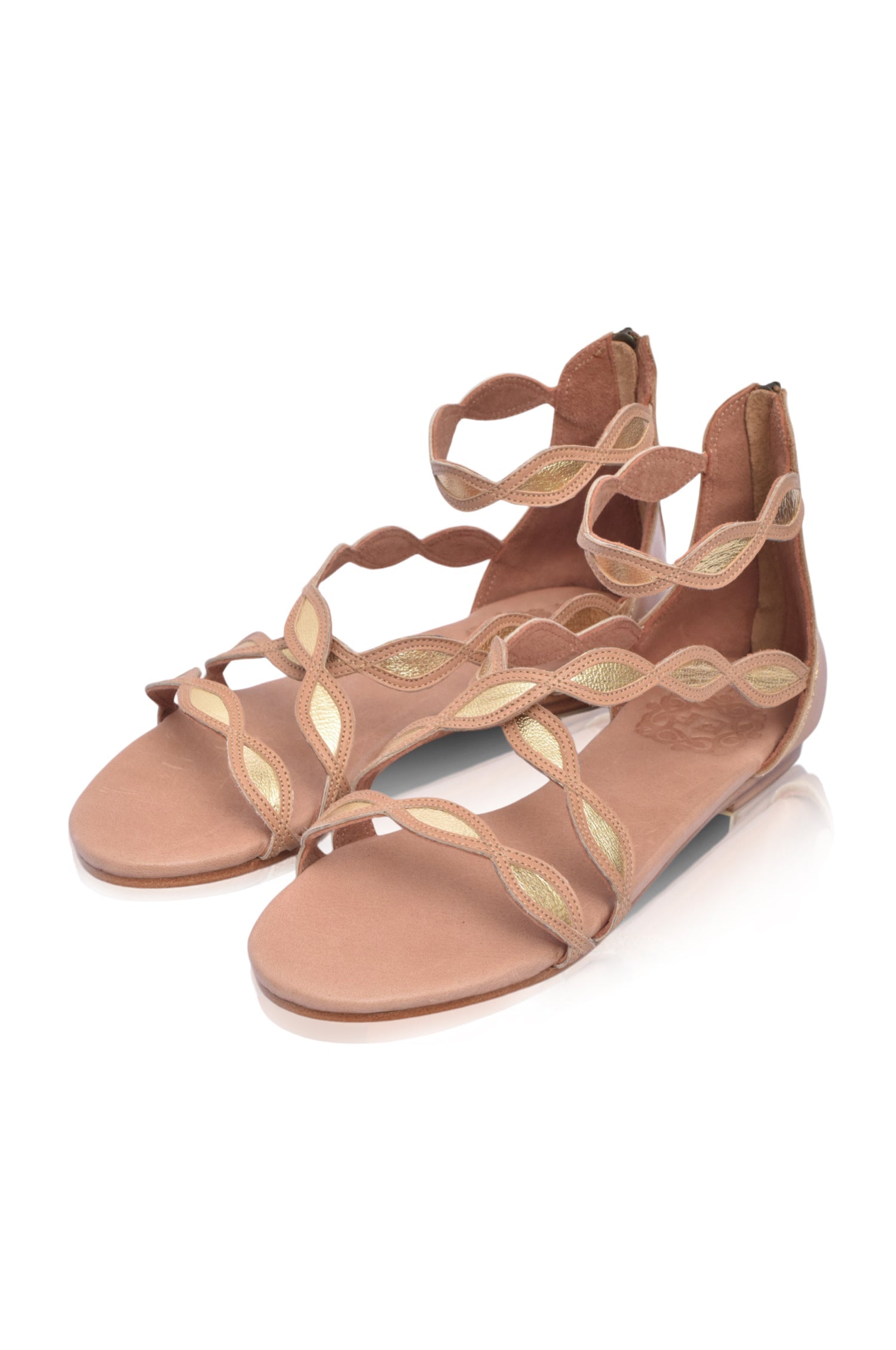 Blossom Floral Leather Sandals-3
