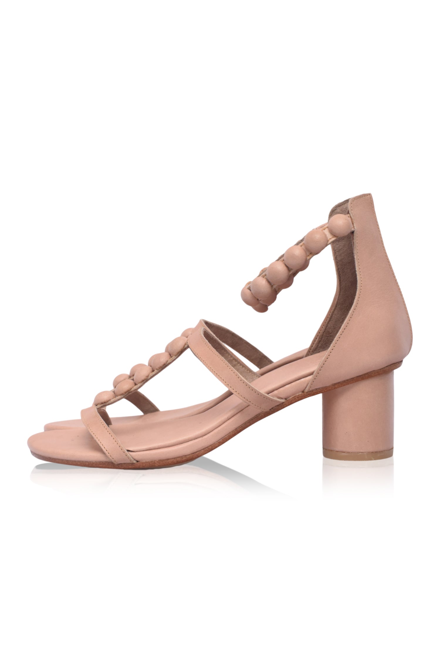 Bon Bon Wooden Heel Leather Sandals-1