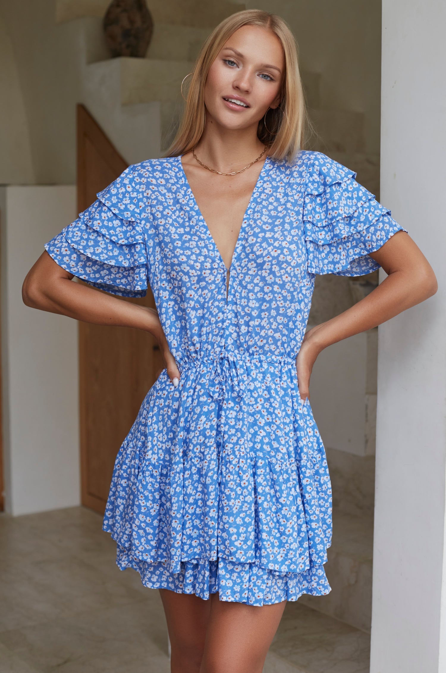 Bonfire Layered Frill Dress (Sale)-0