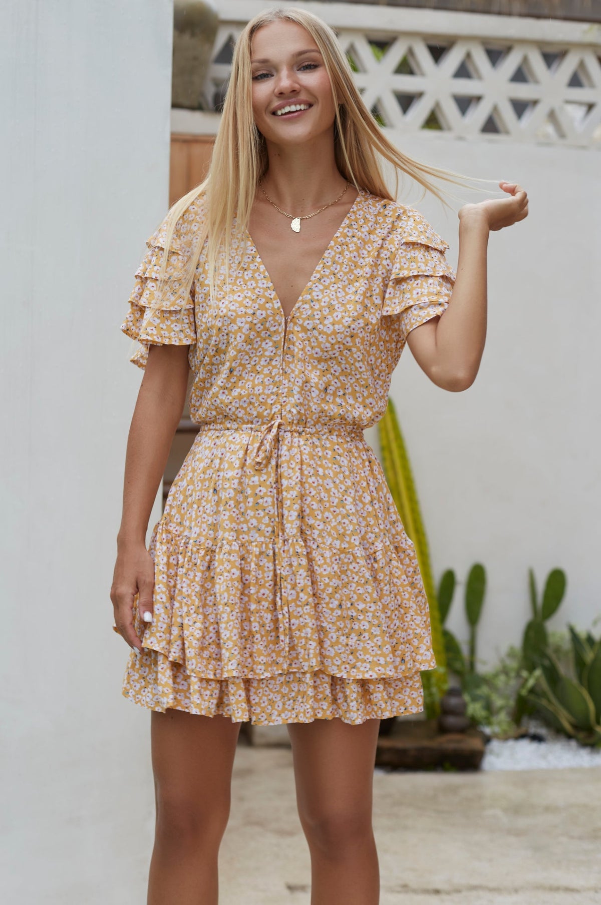 Bonfire Layered Frill Dress (Sale)-1