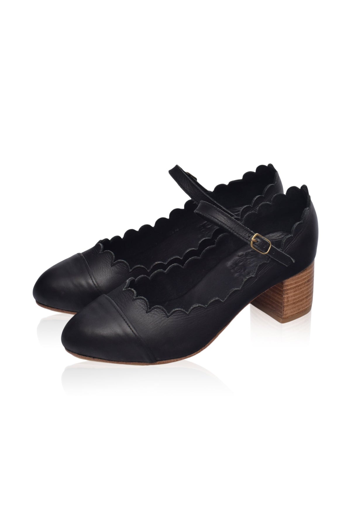 Bonita Mary Jane Leather Heels-2