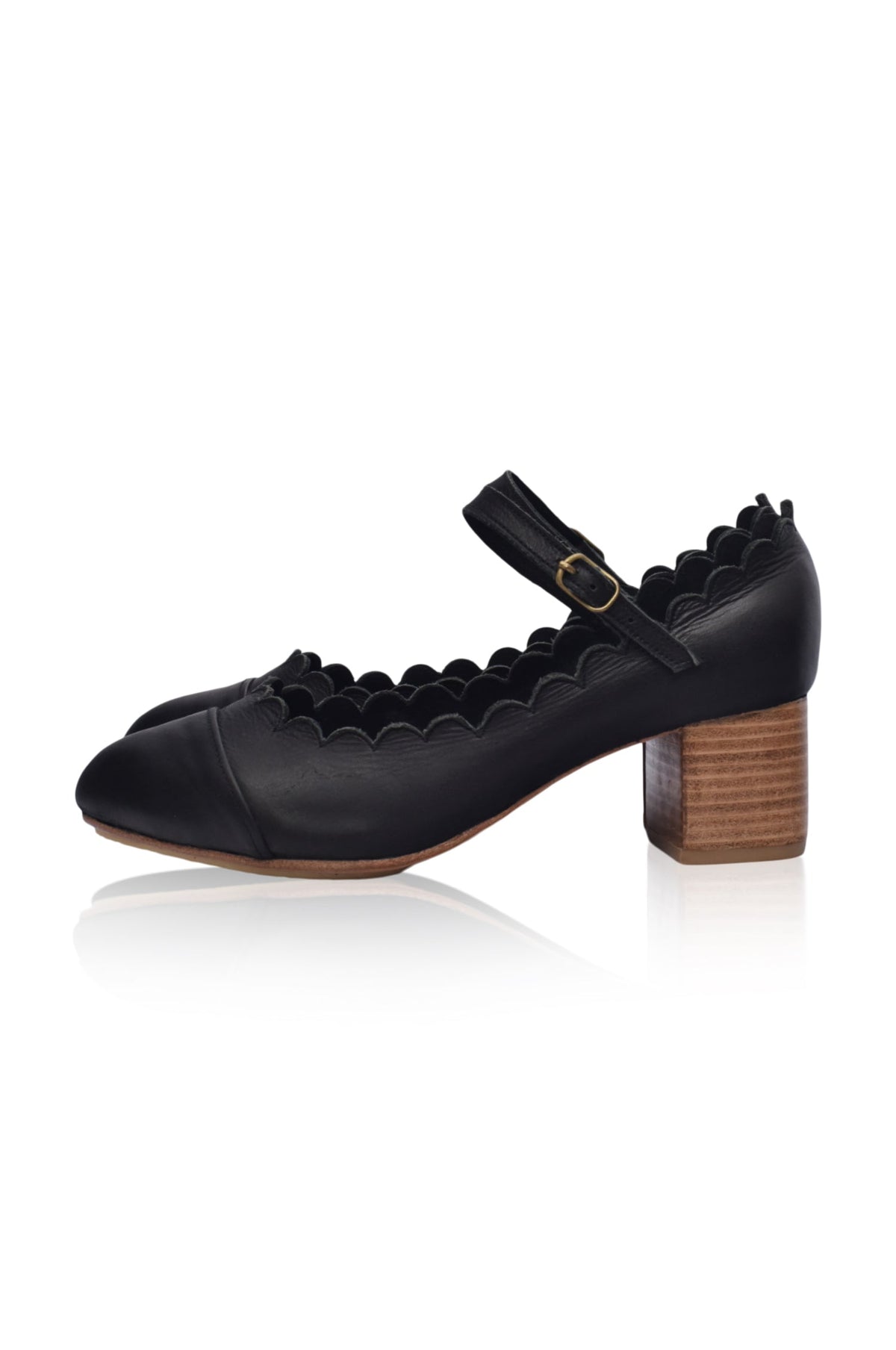 Bonita Mary Jane Leather Heels-5