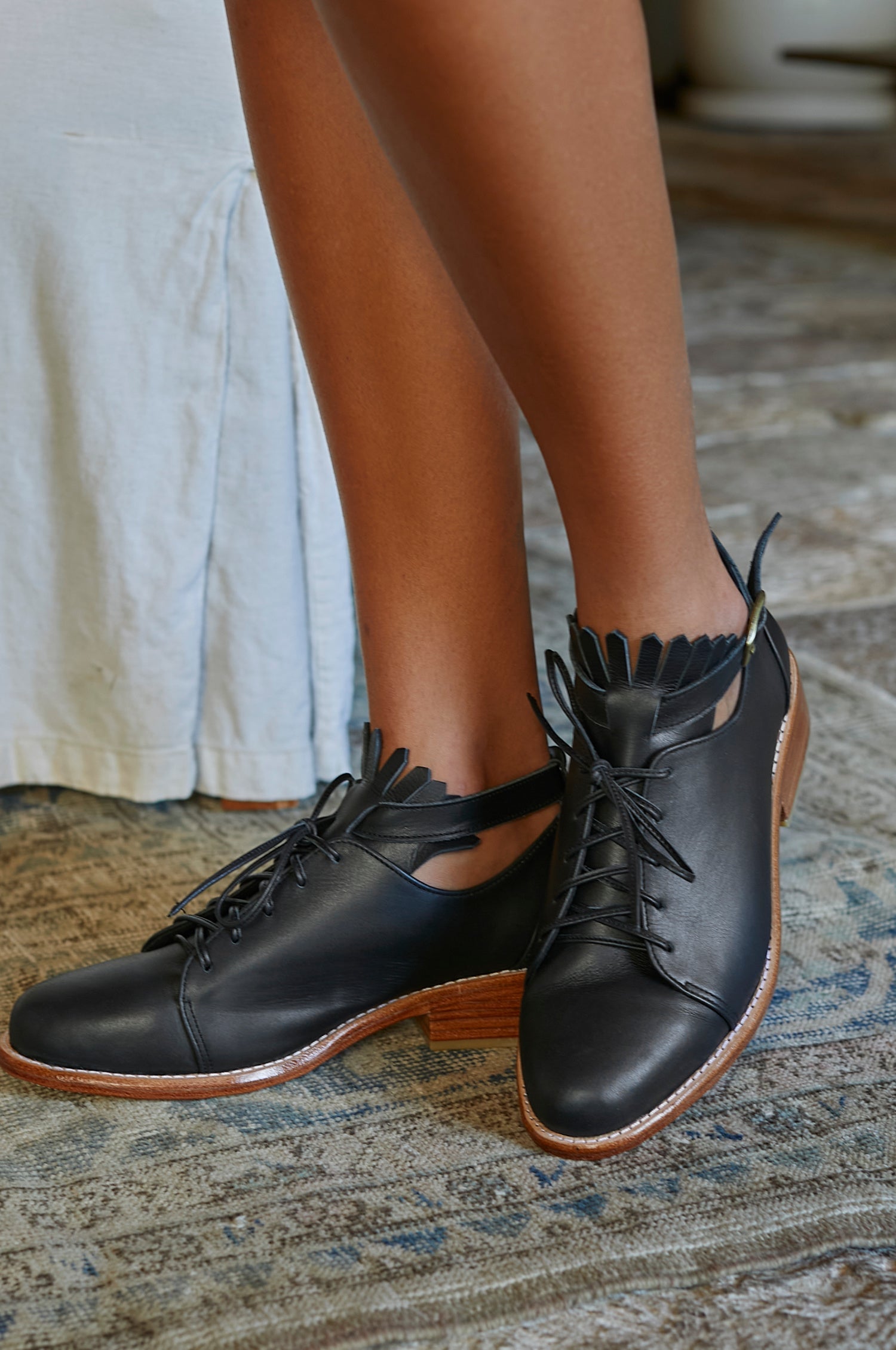 Boston Leather Oxfords-0