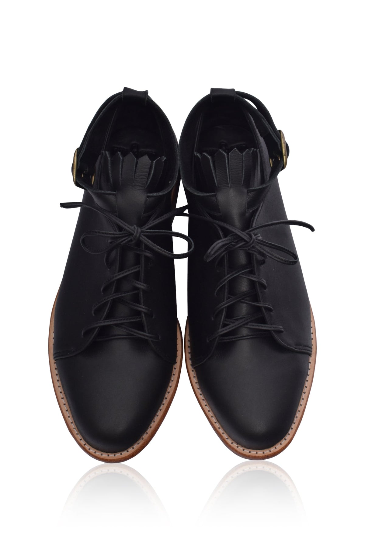 Boston Leather Oxfords-4