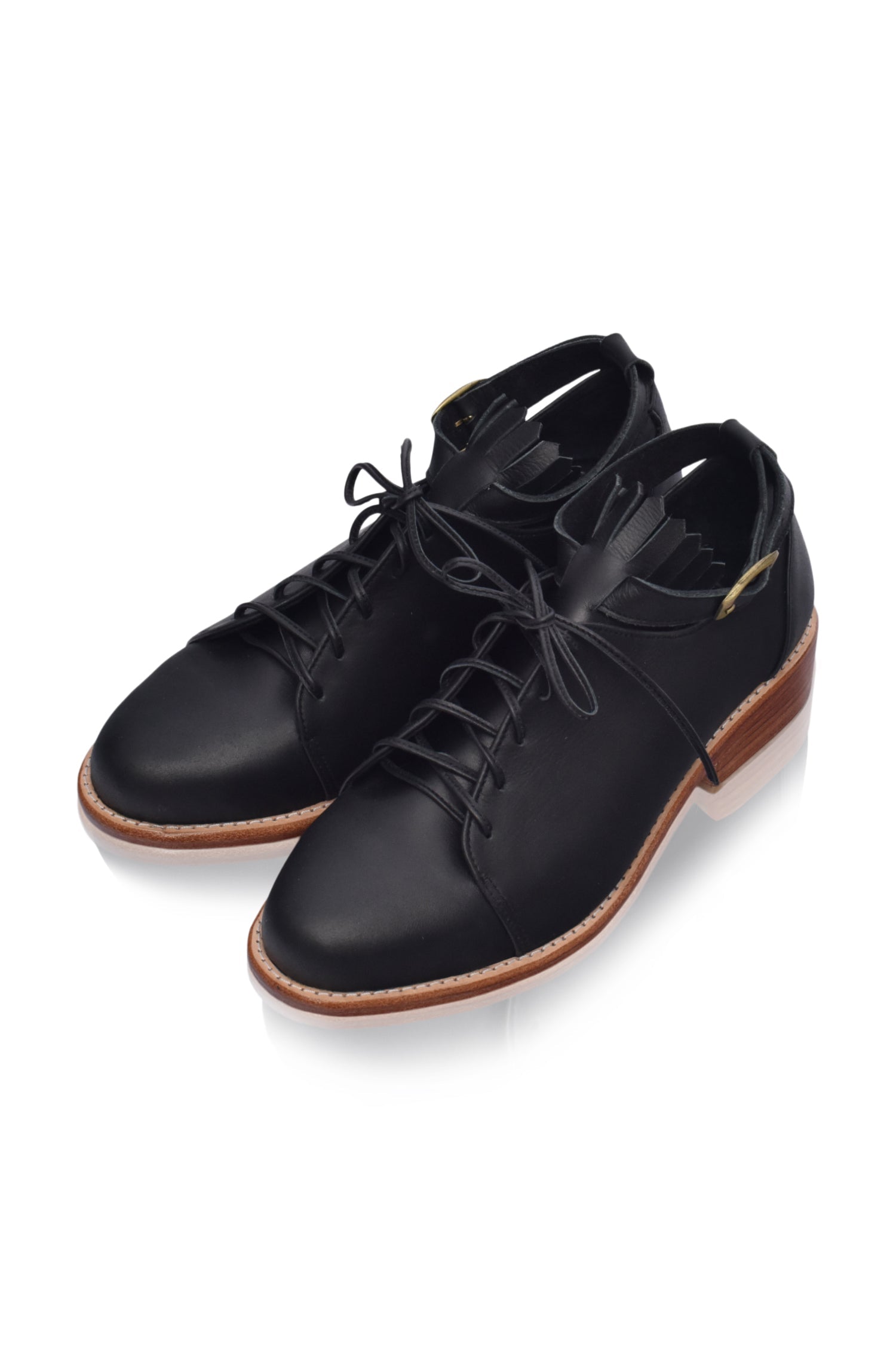 Boston Leather Oxfords-3