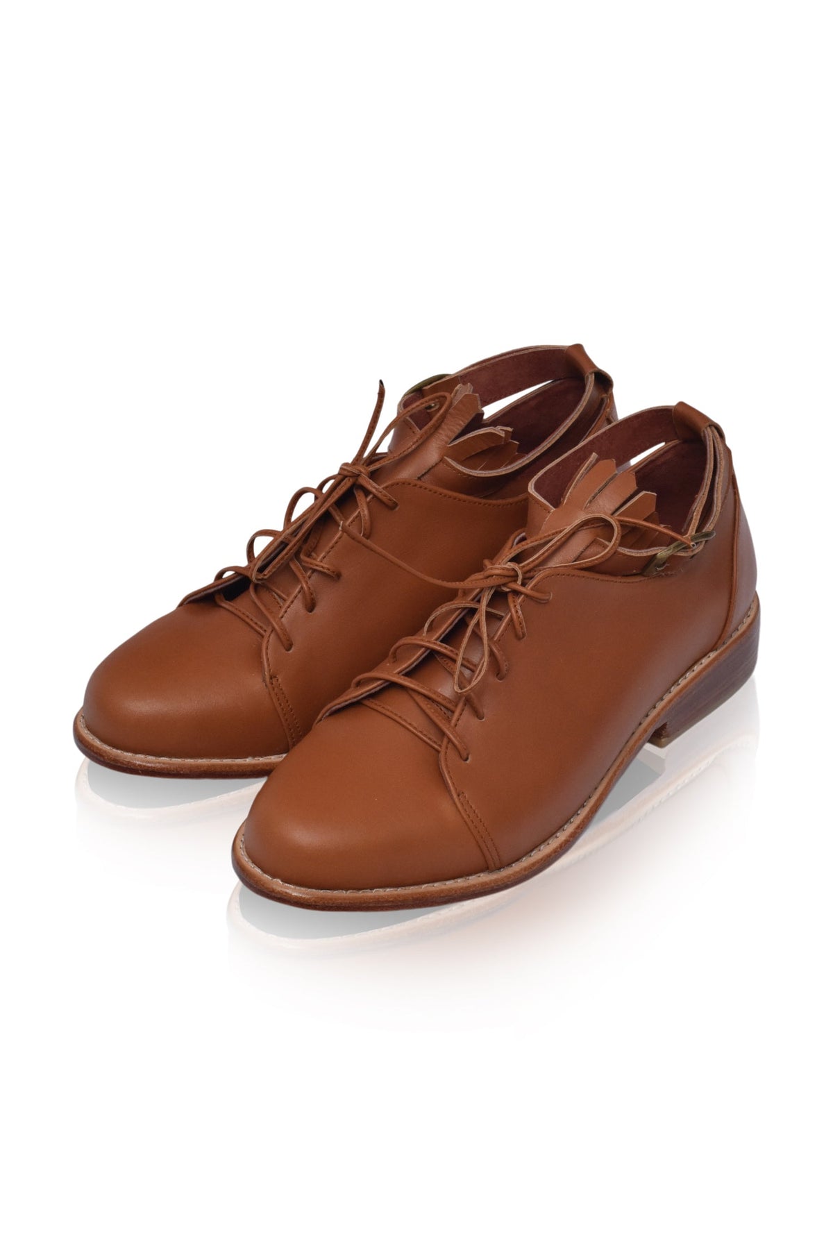 Boston Leather Oxfords-5